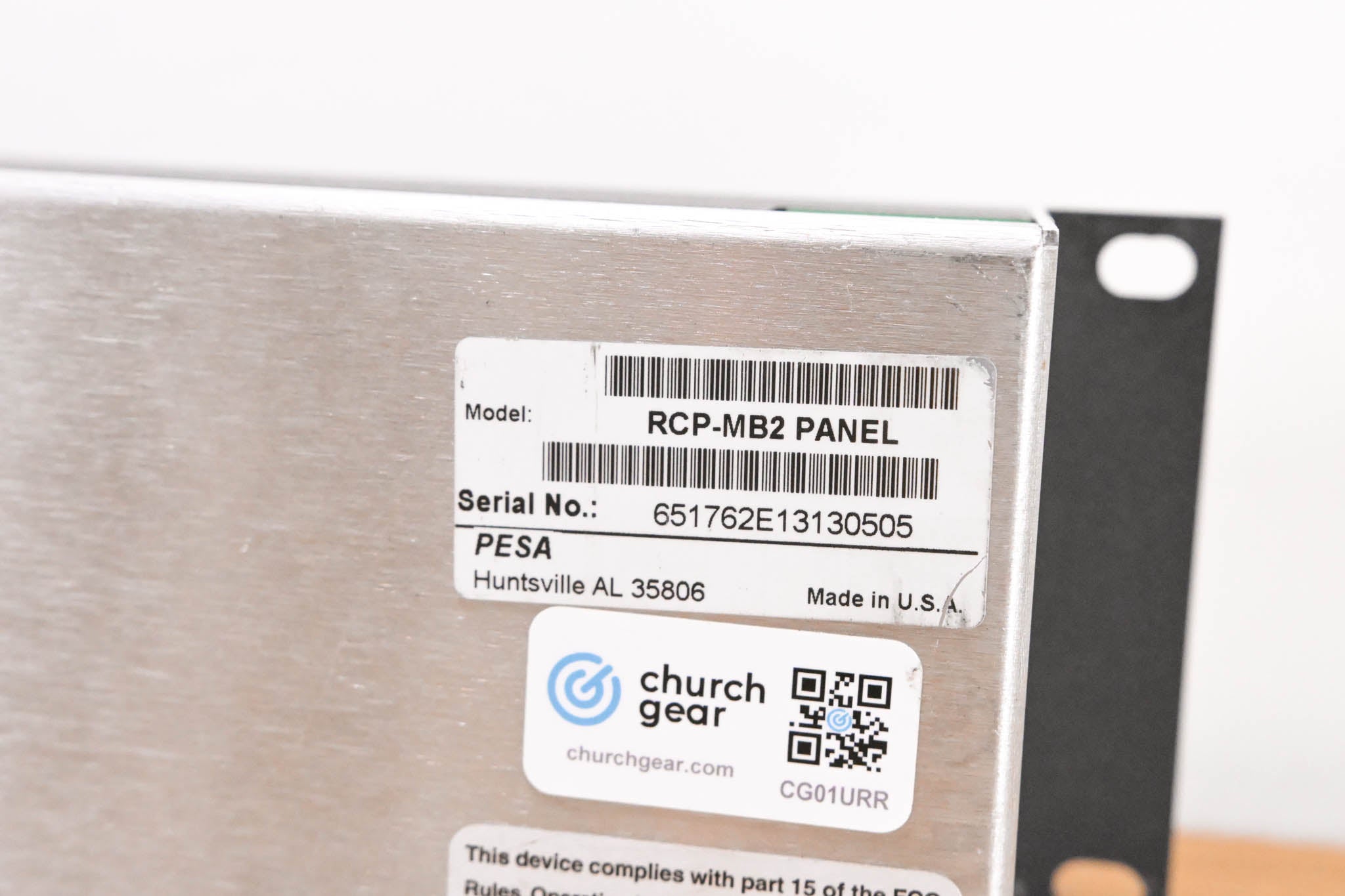 Pesa RCP-MB2 2RU Control Panel (NO POWER SUPPLY)