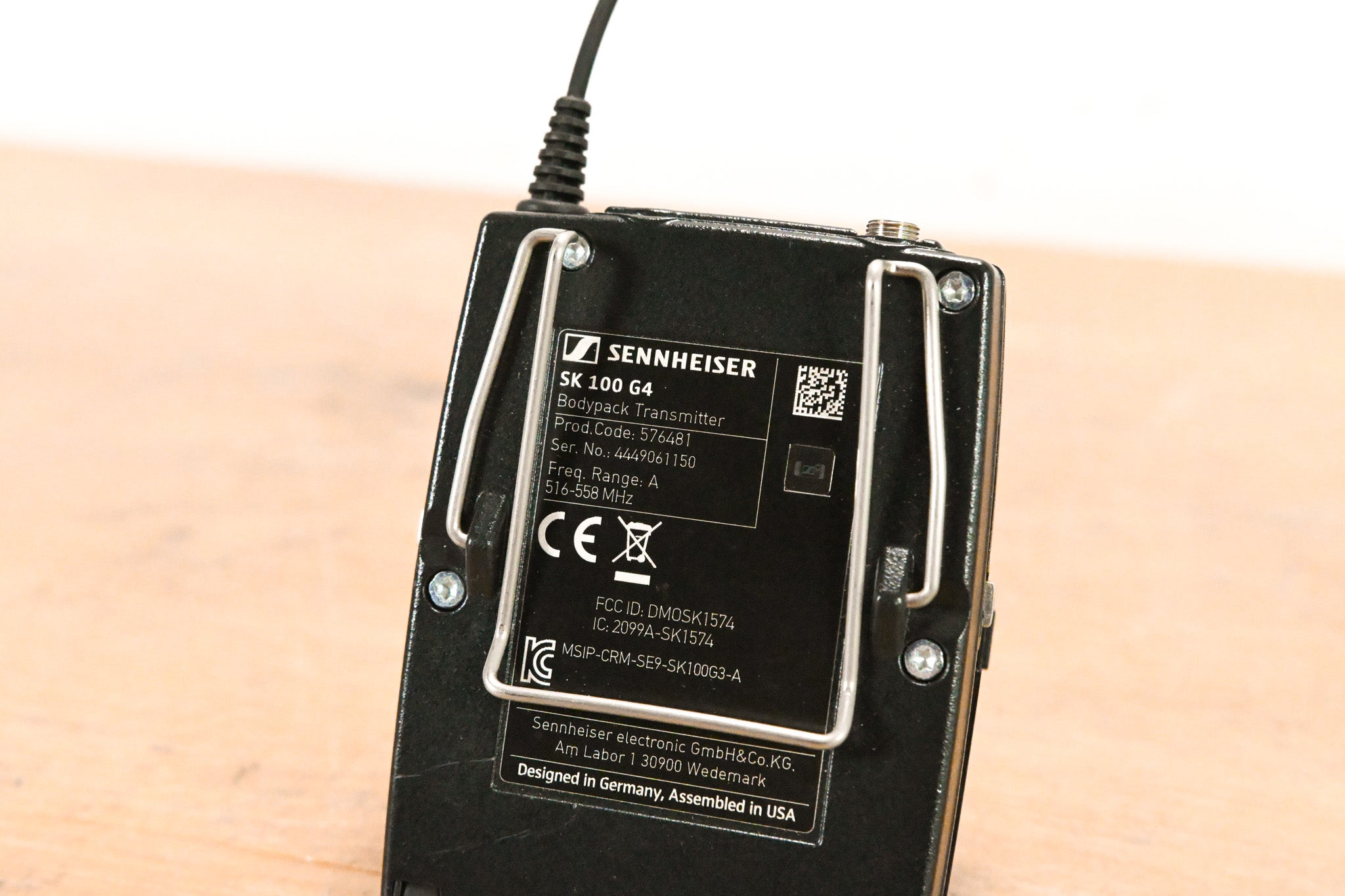 Sennheiser SK 100 G4 Wireless Bodypack Transmitter A Range: 516-558 MHz