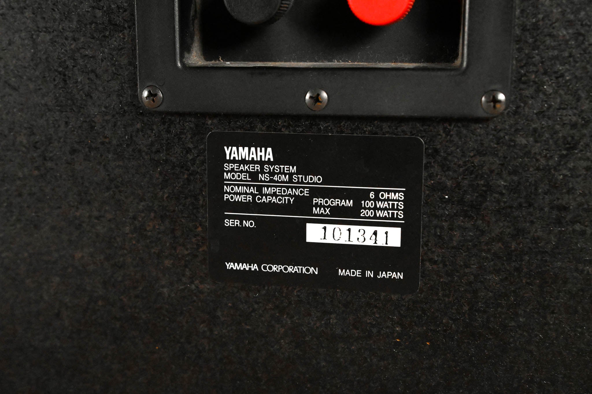 Yamaha NS-40M STUDIO Monitor Speaker System (PAIR) CG01PTB