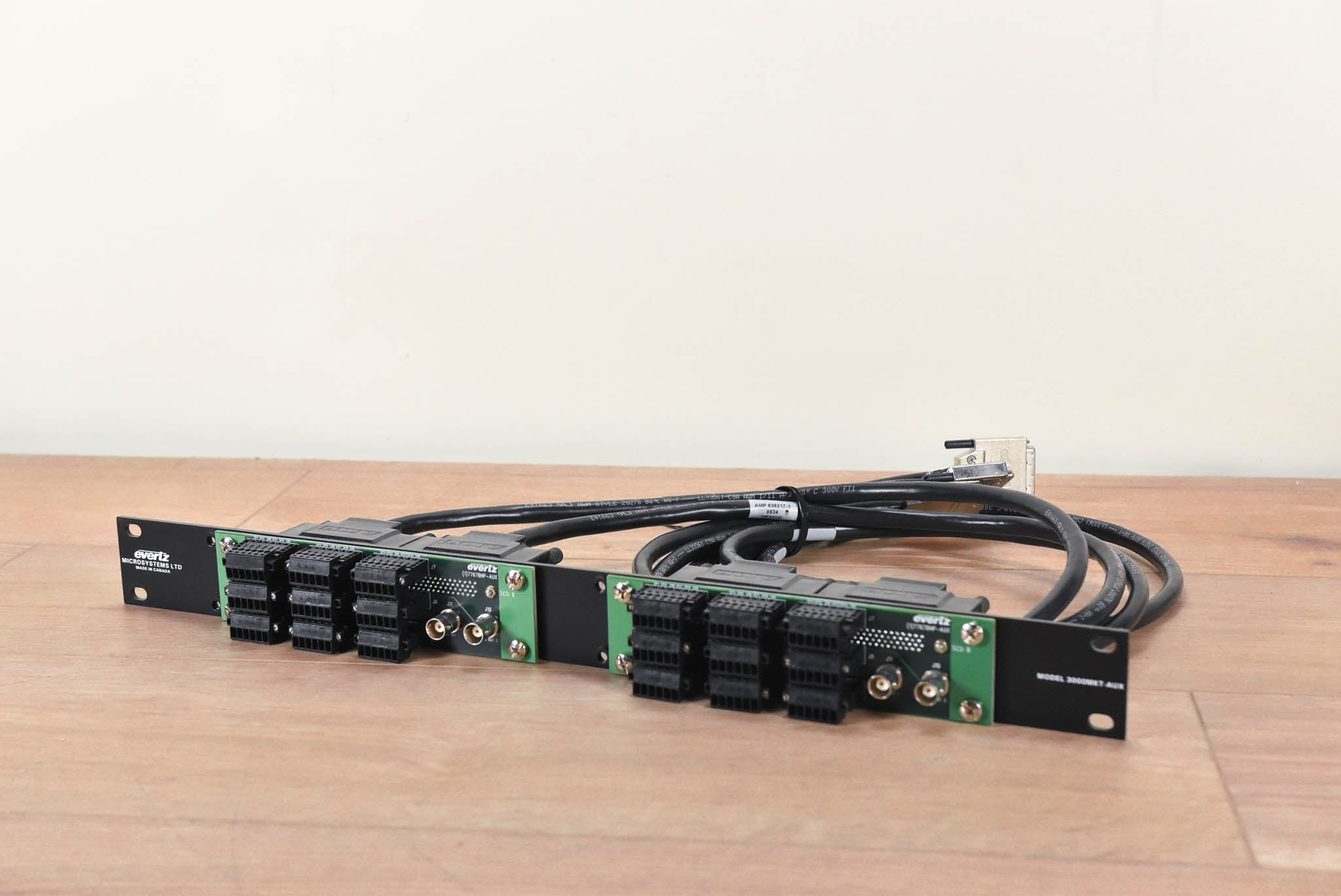 Evertz 3000MKT-AUX Mounting Kit with two 7767BHP-AUX Breakout Panels ...