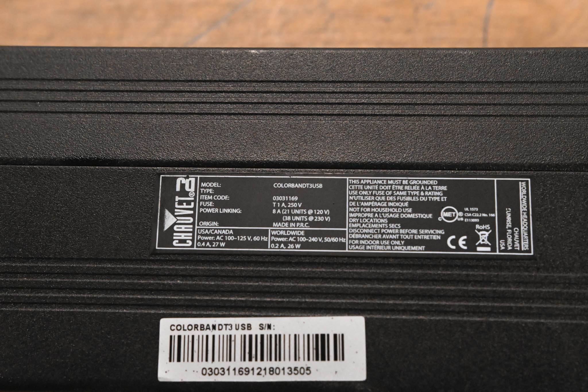 Chauvet COLORband T3USB Linear RGB Wash Light