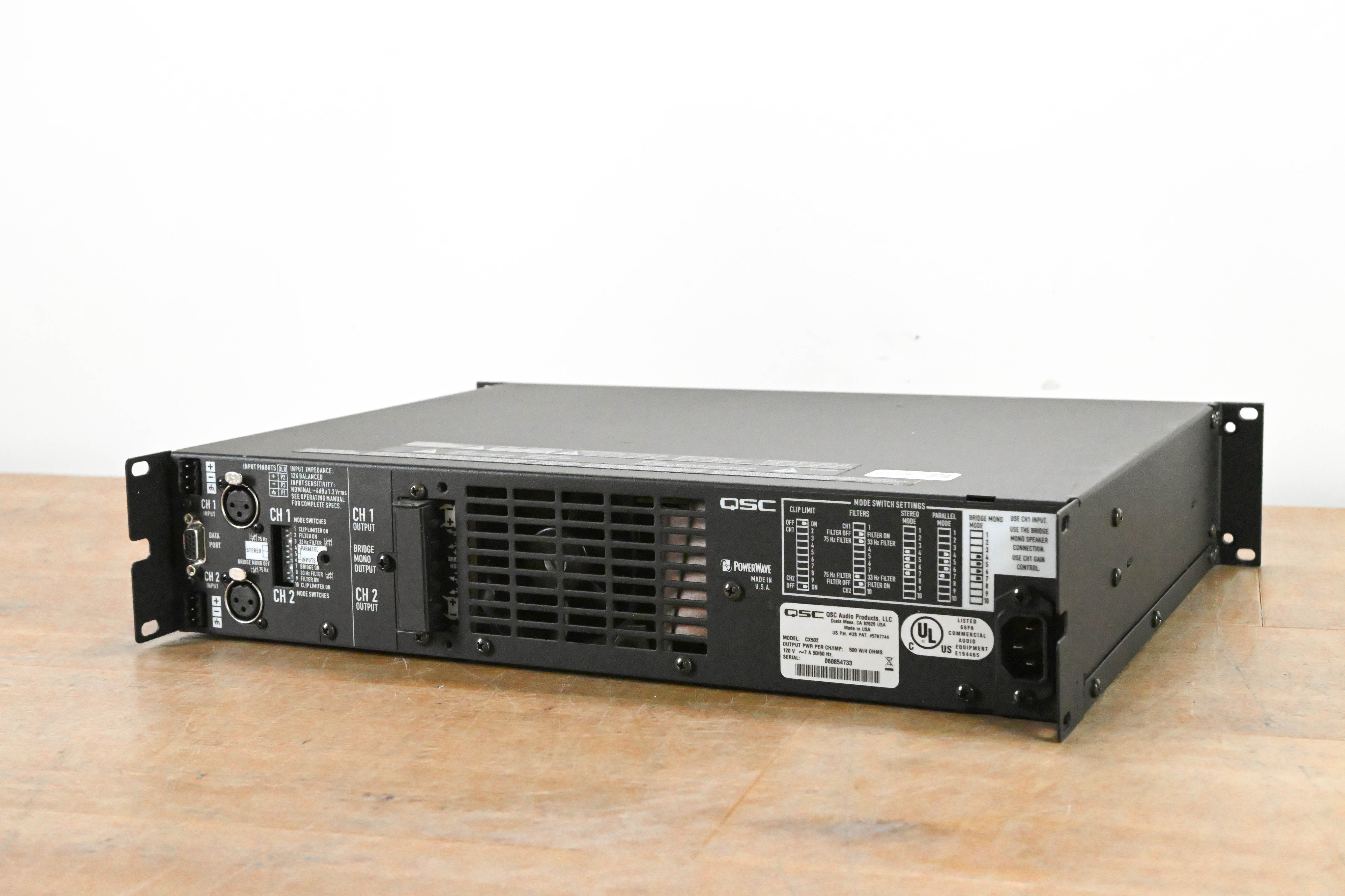 QSC CX502 2-Channel Power Amplifier