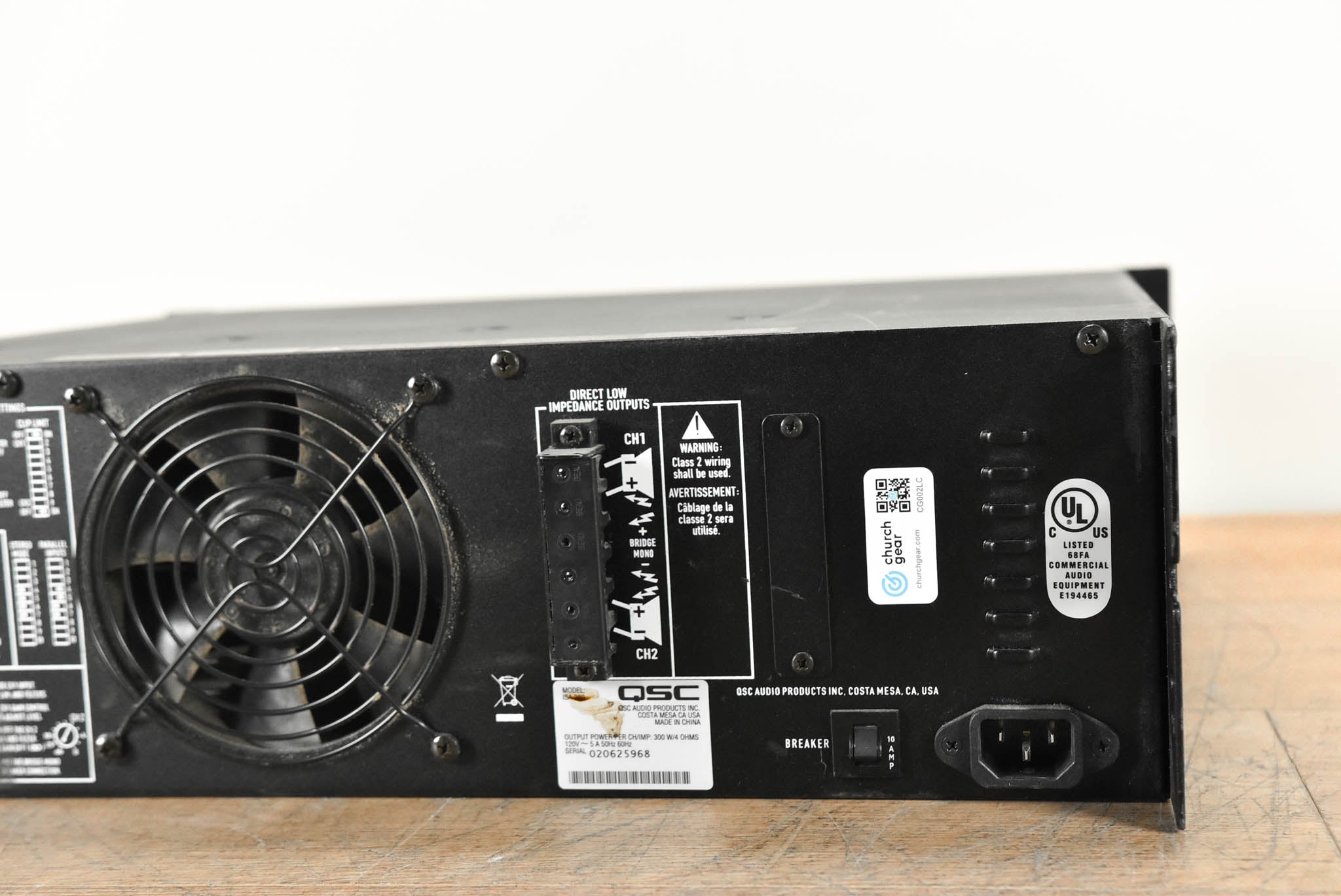 QSC ISA-280 2-Channel Installation Power Amplifier