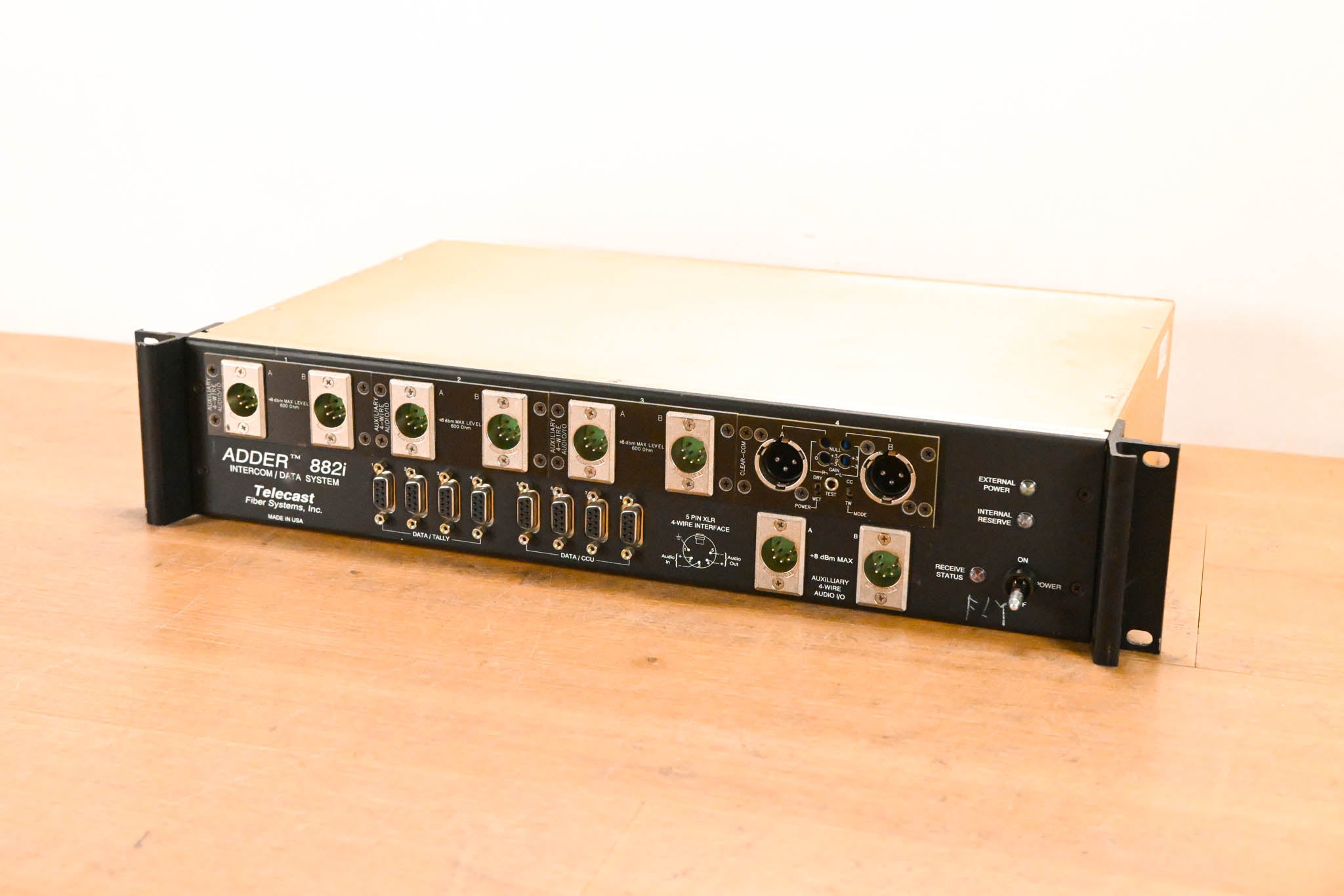 Telecast Fiber Systems Adder 882i Fiber Intercom Data System (NO PSU)