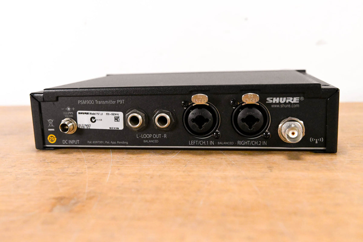 Shure PSM 900 Wireless IEM System L6 Band: 656-692 MHz (NO POWER SUPPLY)