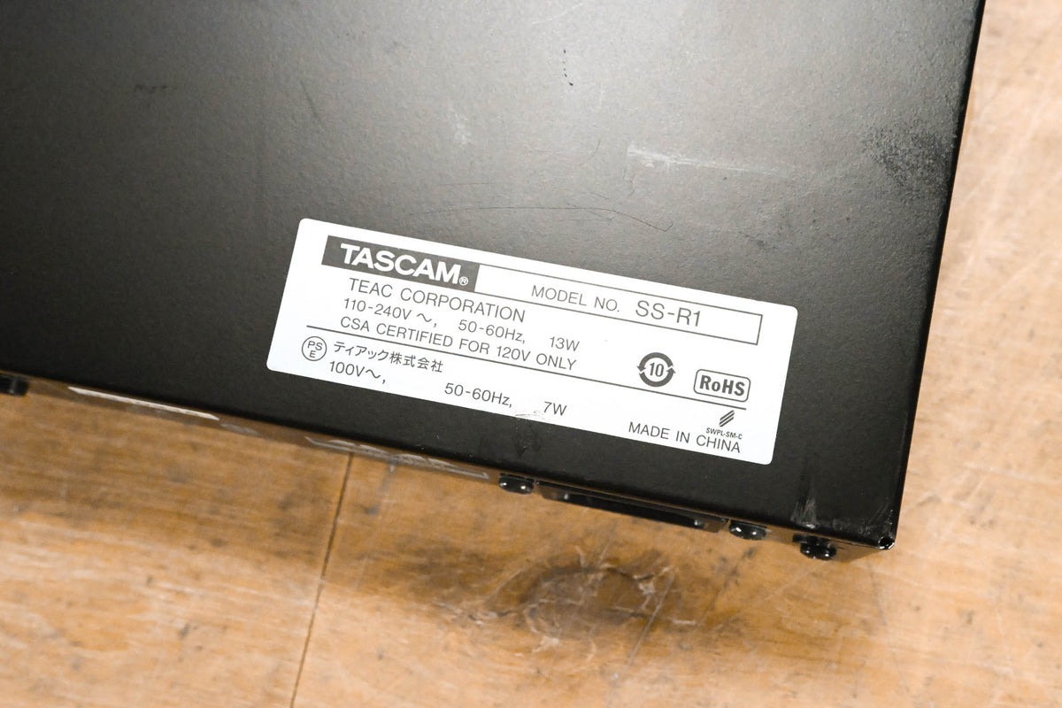 TASCAM SS-R1 Rack-Mountable Compact Solid State Recorder