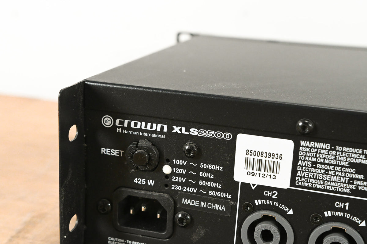 Crown XLS 2500 2-Channel Power Amplifier