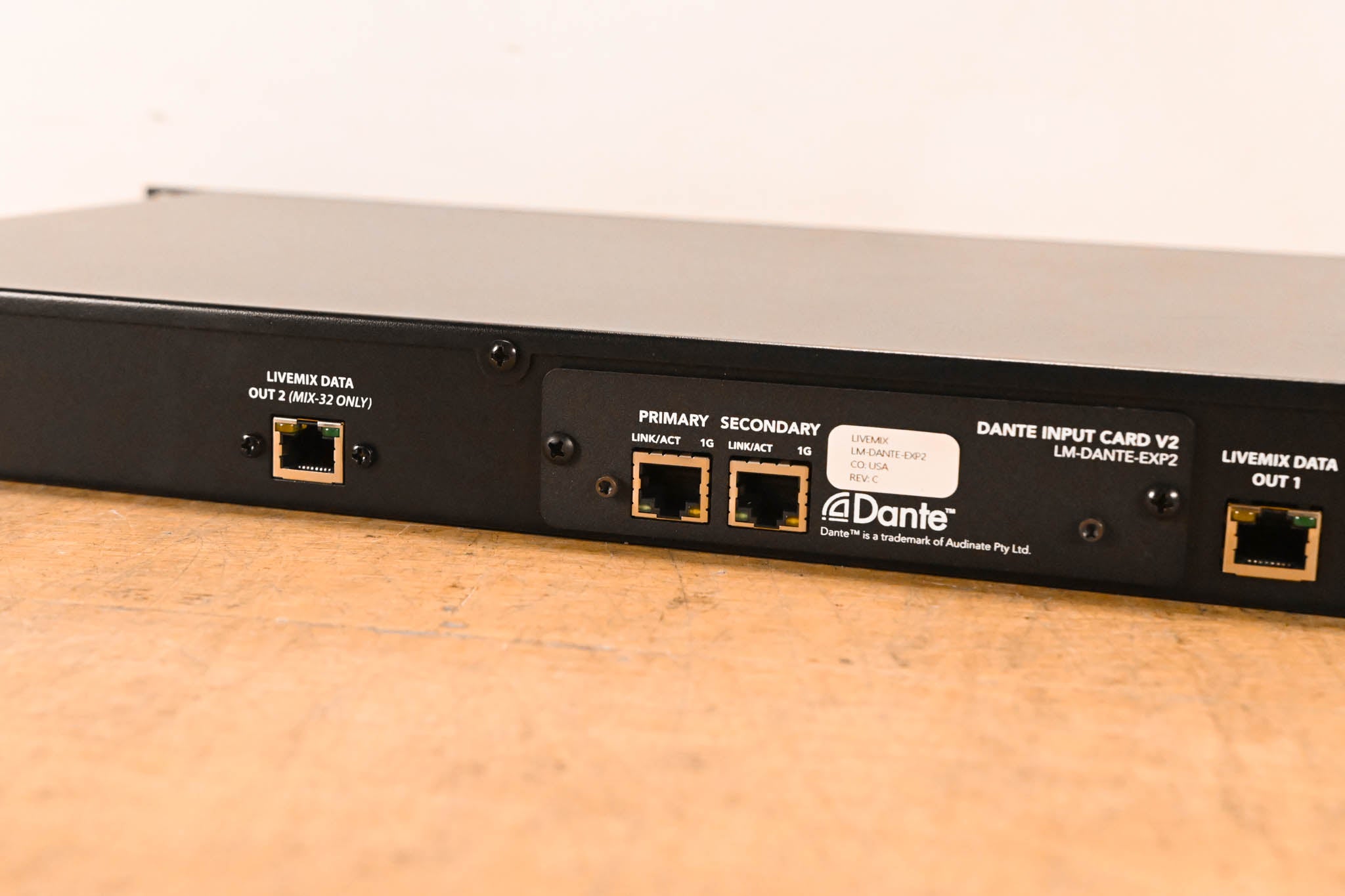 Digital Audio Labs Livemix MIX-32 Distribution Module w/ Dante (NO PSU)