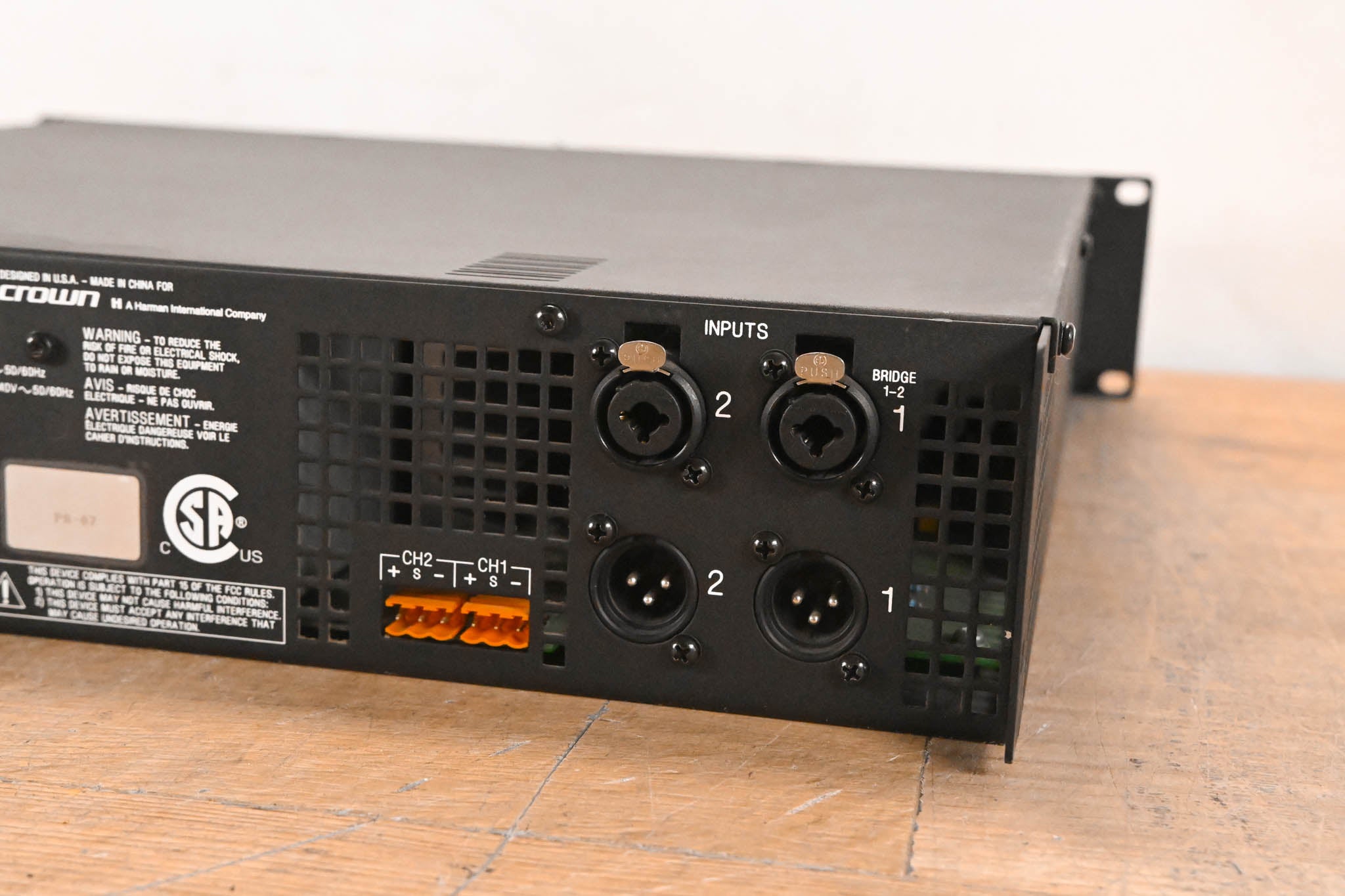 Crown Xs500 2-Channel Power Amplifier