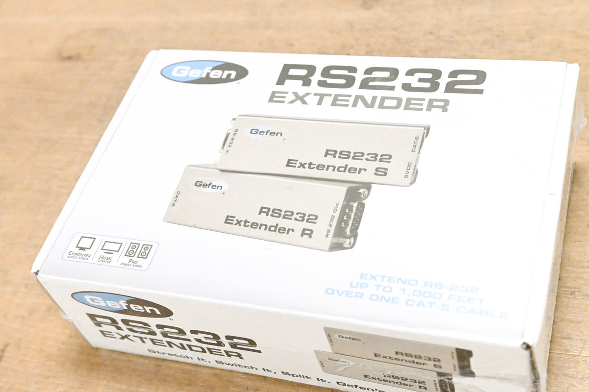 Gefen EXT-RS232 RS232 Serial Extender Sender with Receiver