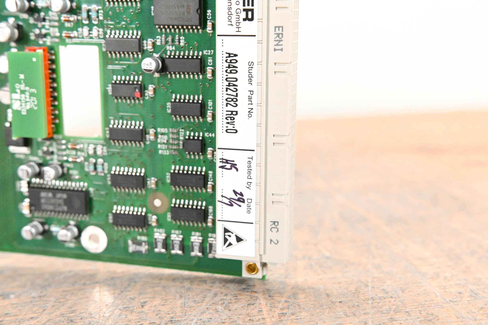 Studer Mic/Line In Card for D21m Modular I/O System