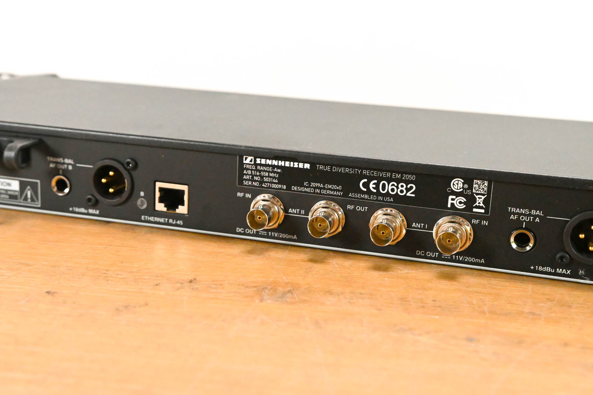 Sennheiser EM 2050 Wireless Receiver w/ two Beltpacks - 516-558 MHz