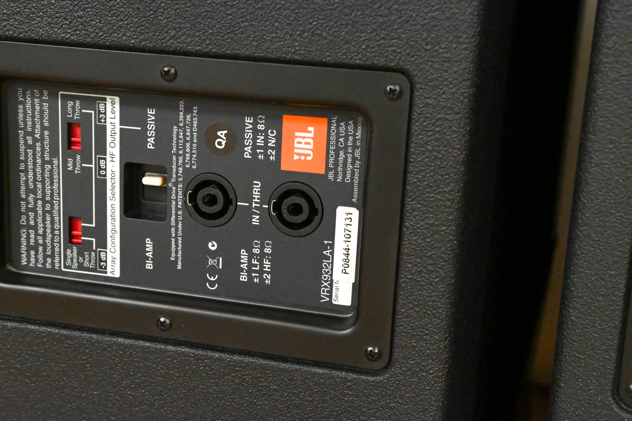 JBL VRX932LA-1 12" Two-Way Line Array Loudspeaker System (PAIR)