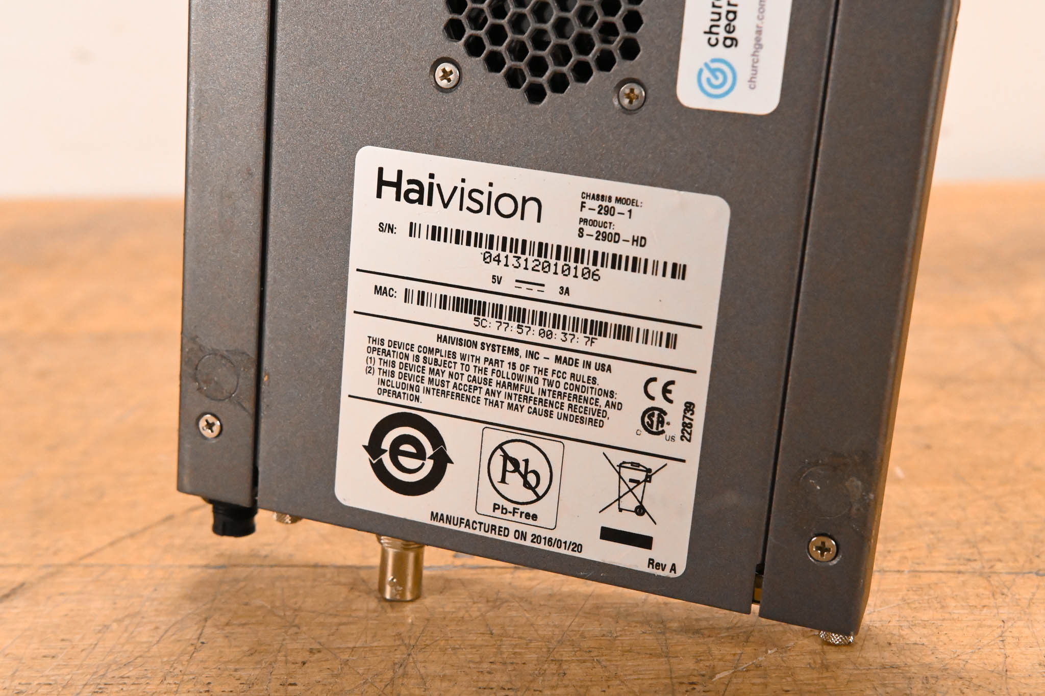 HaiVision S-290D-HD Makito Decoder Appliance (NO POWER SUPPLY)