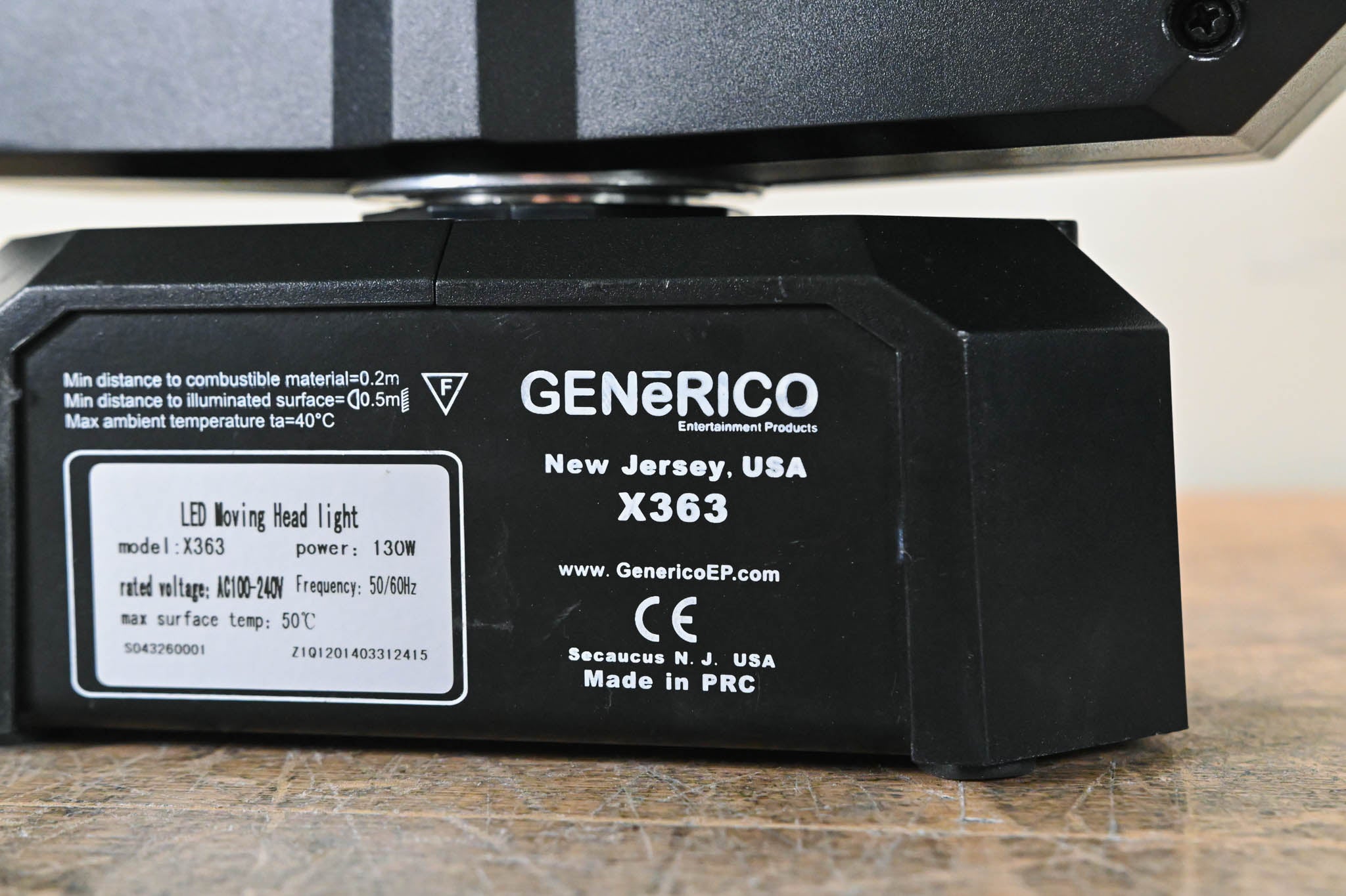 Generico X363 LED Moving Head Light