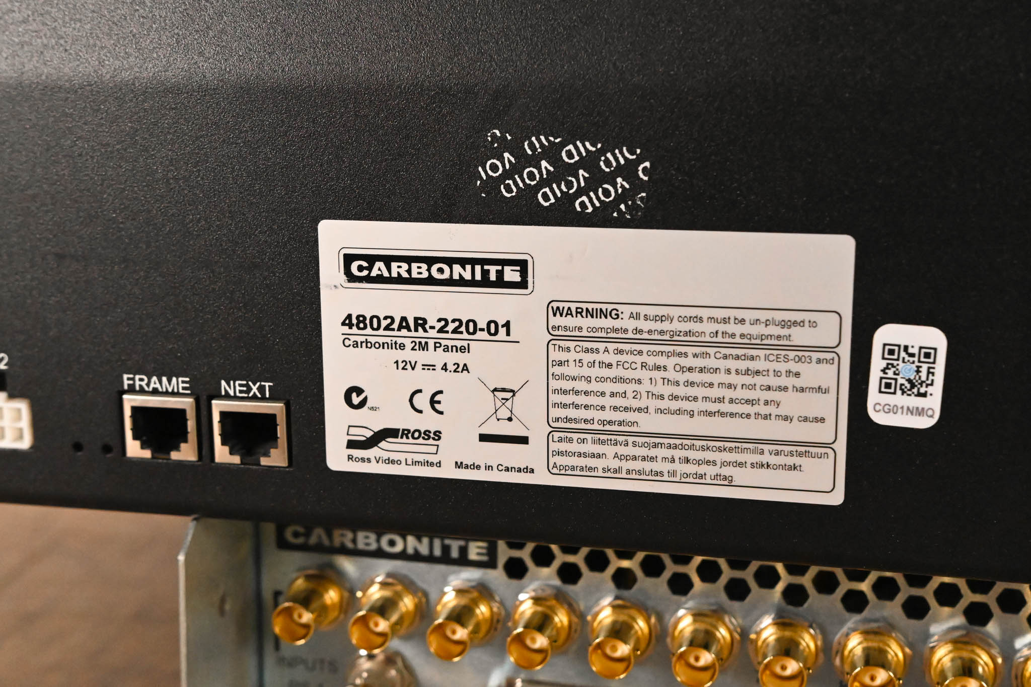 Ross Carbonite+ Frame 1 M/E Video Switcher with Carbonite 2M Panel