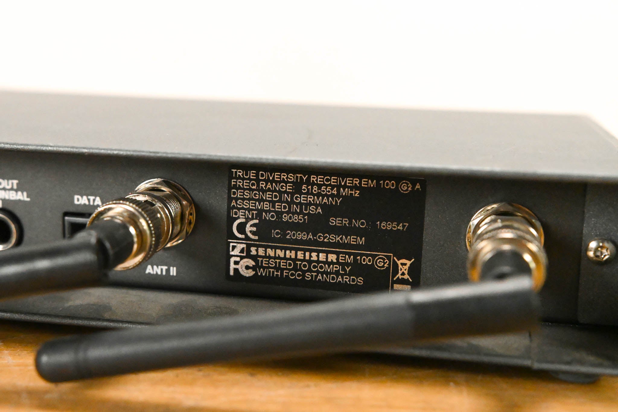 Sennheiser EM 100 G2 Wireless Receiver - 518-554 MHz (NO POWER SUPPLY)