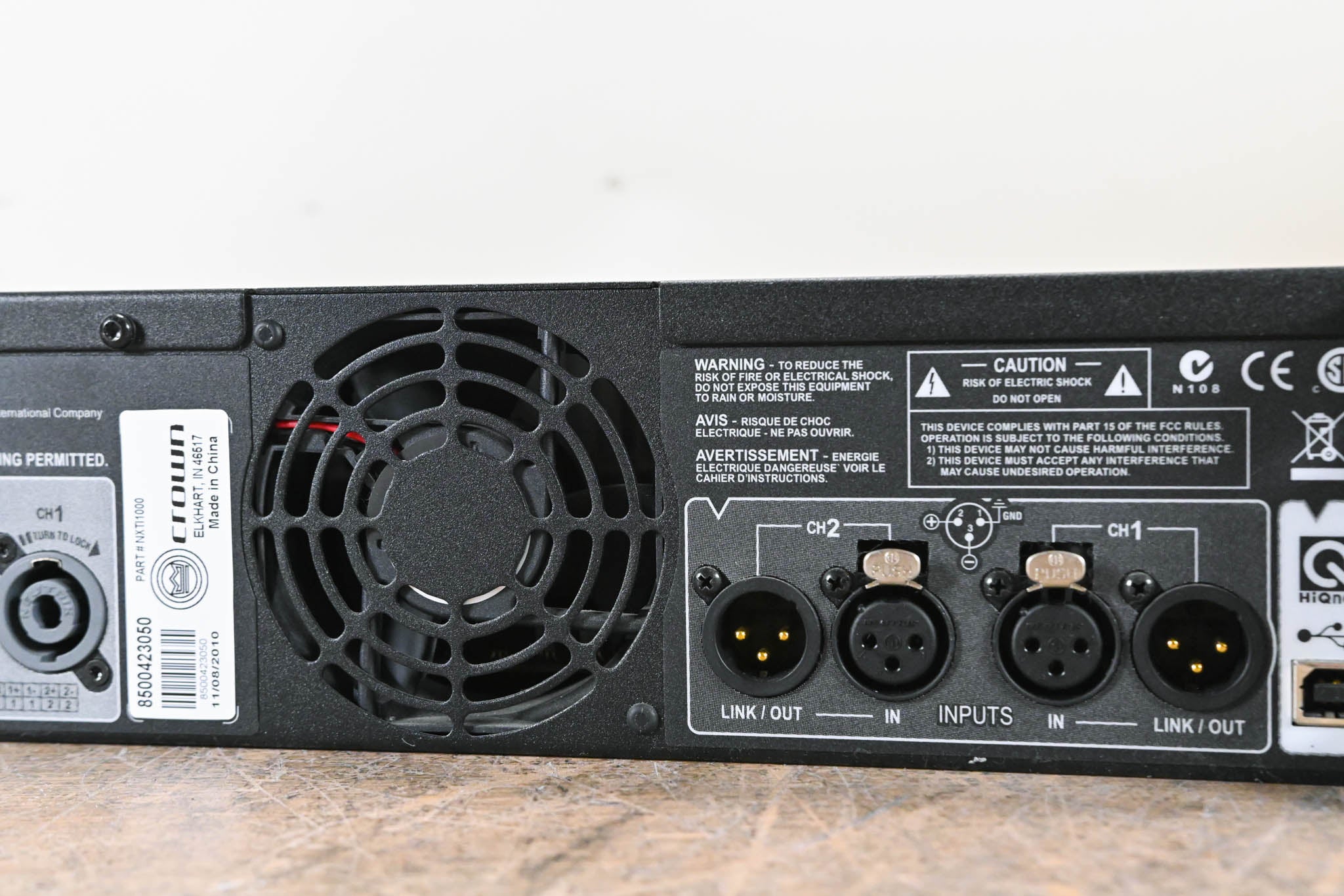 Crown XTi 1000 Stereo Power Amplifier with DSP