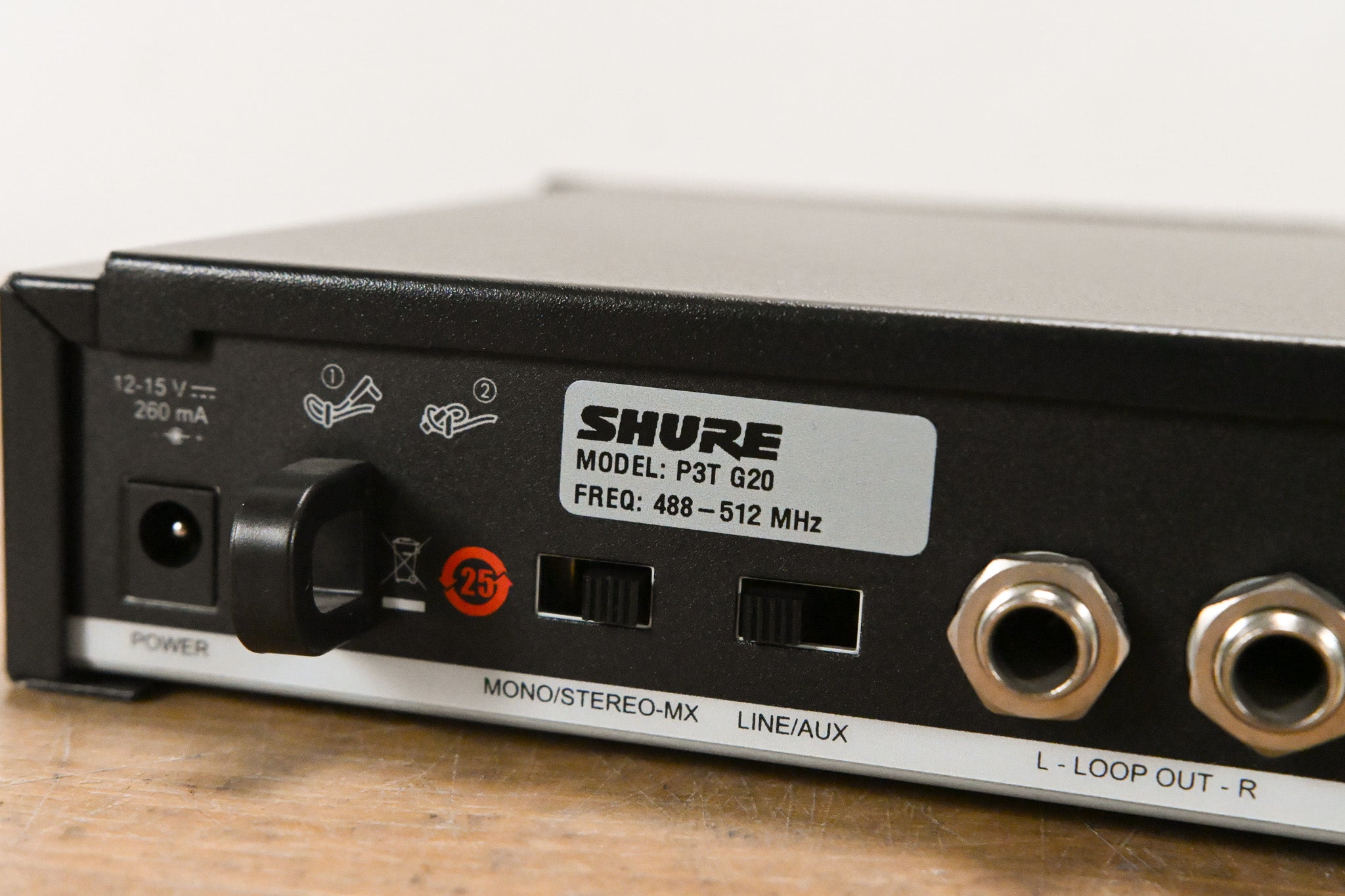 Shure P3T-G20 PSM 300 Wireless Transmitter - G20 Band (NO POWER SUPPLY)