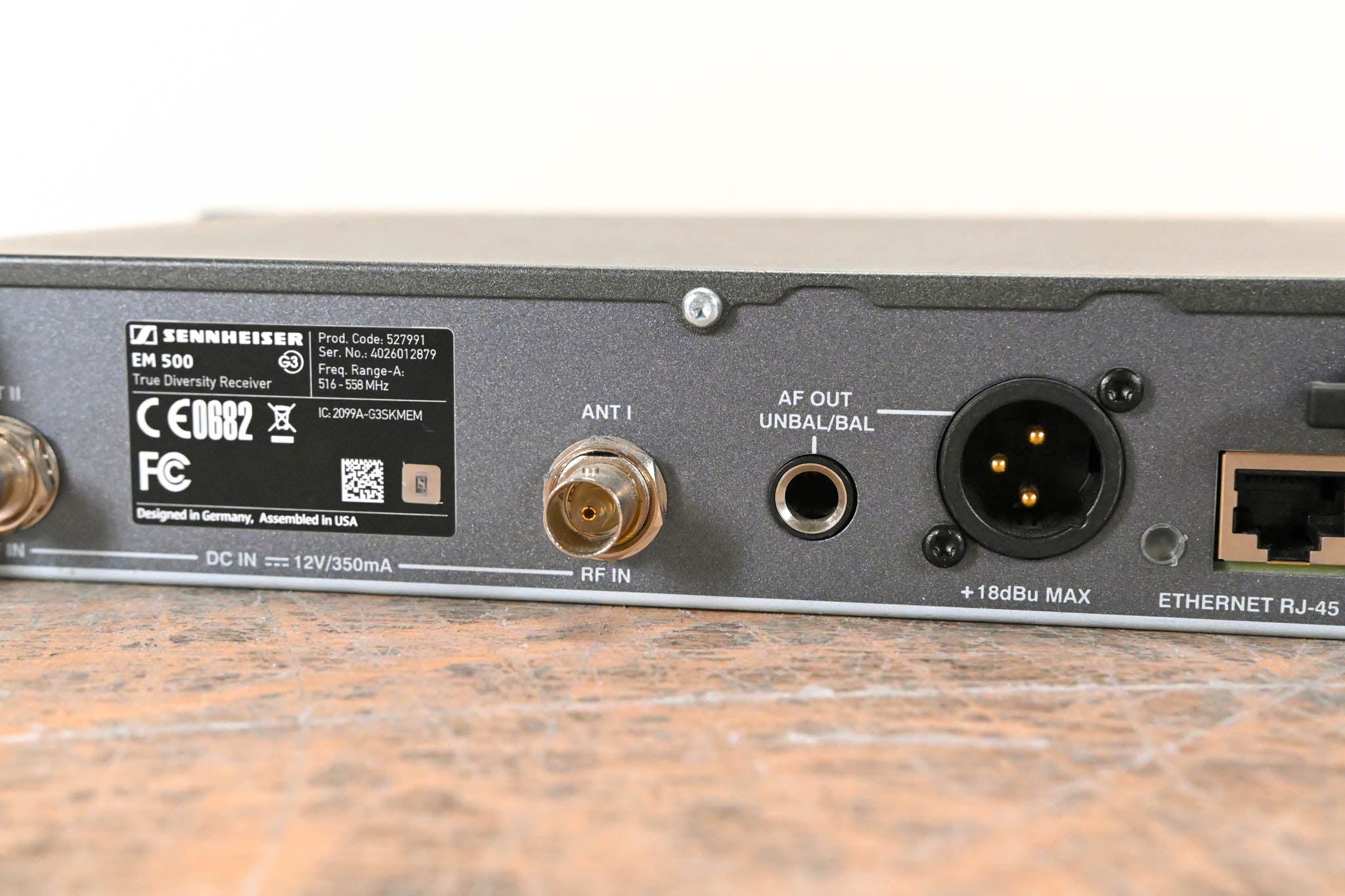 Sennheiser EM 500 G3 Wireless Receiver - 516-558 MHz (NO POWER SUPPLY)