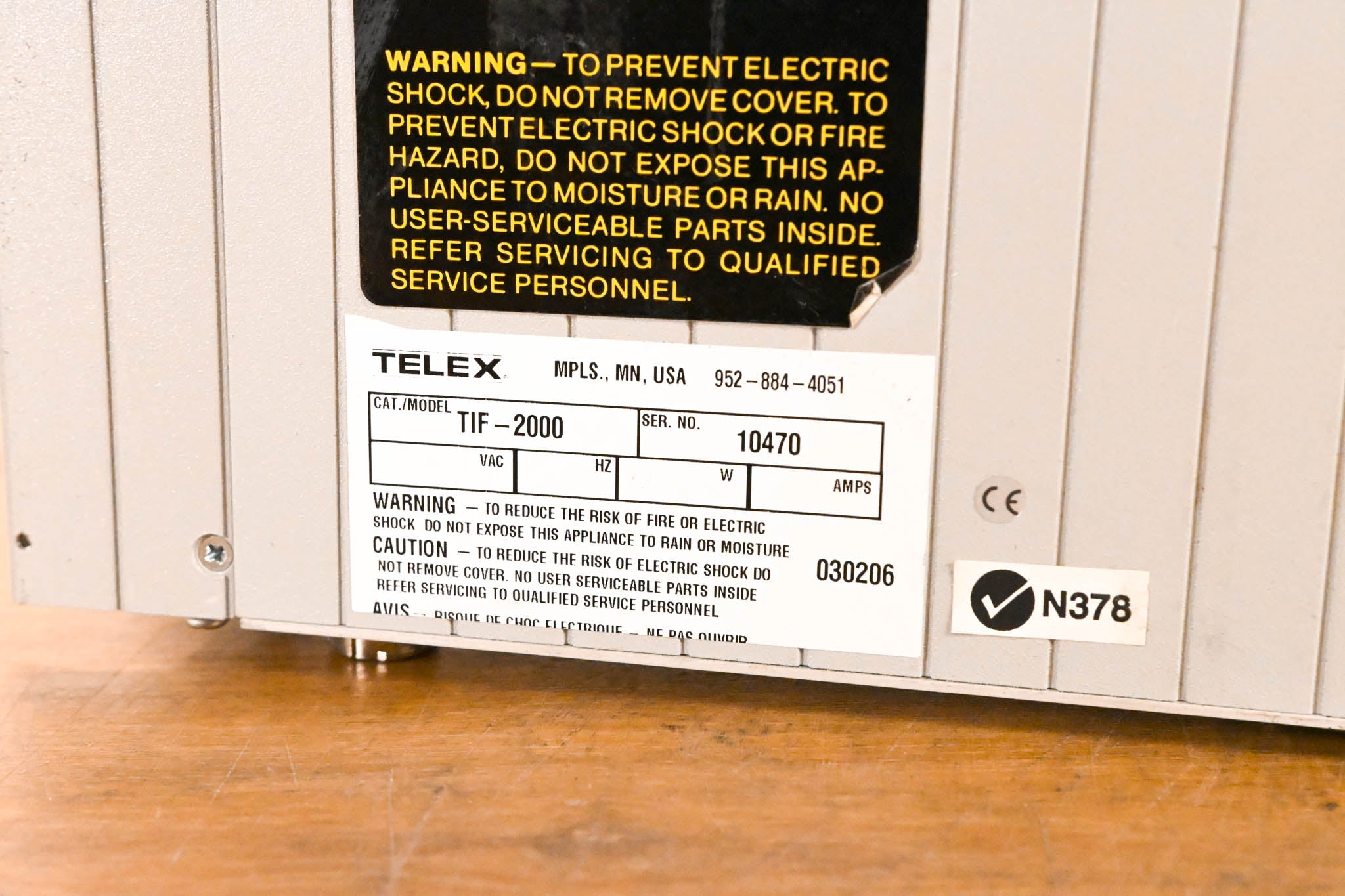 RTS TIF-2000 Single-Line Digital Telephone Interface (NO POWER SUPPLY)