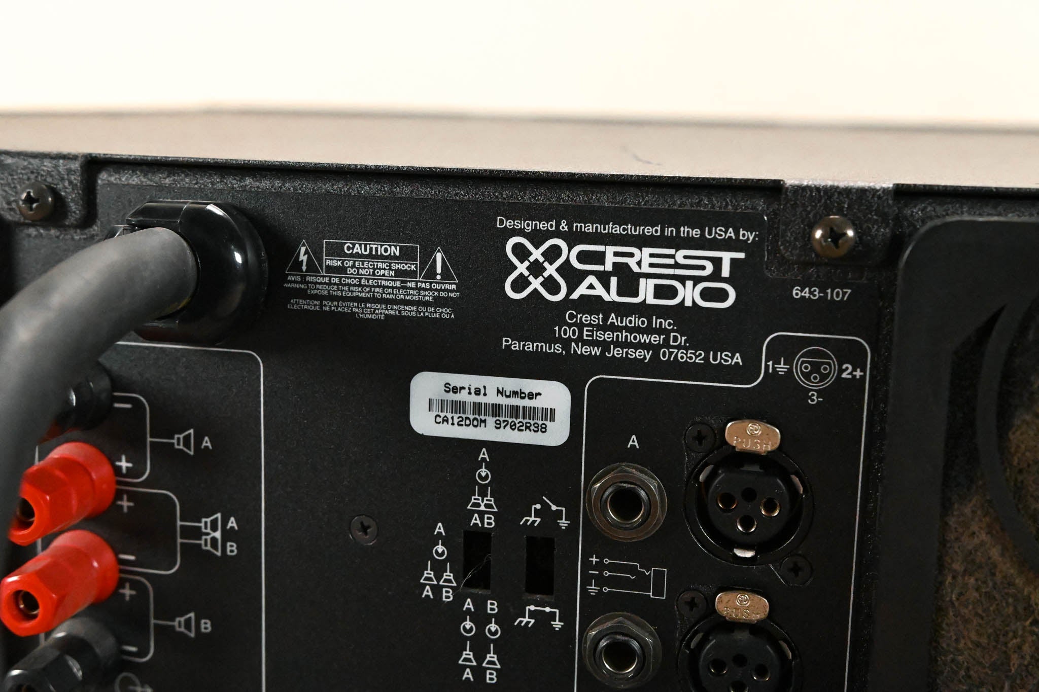 Crest Audio CA12 2-Channel Power Amplifier