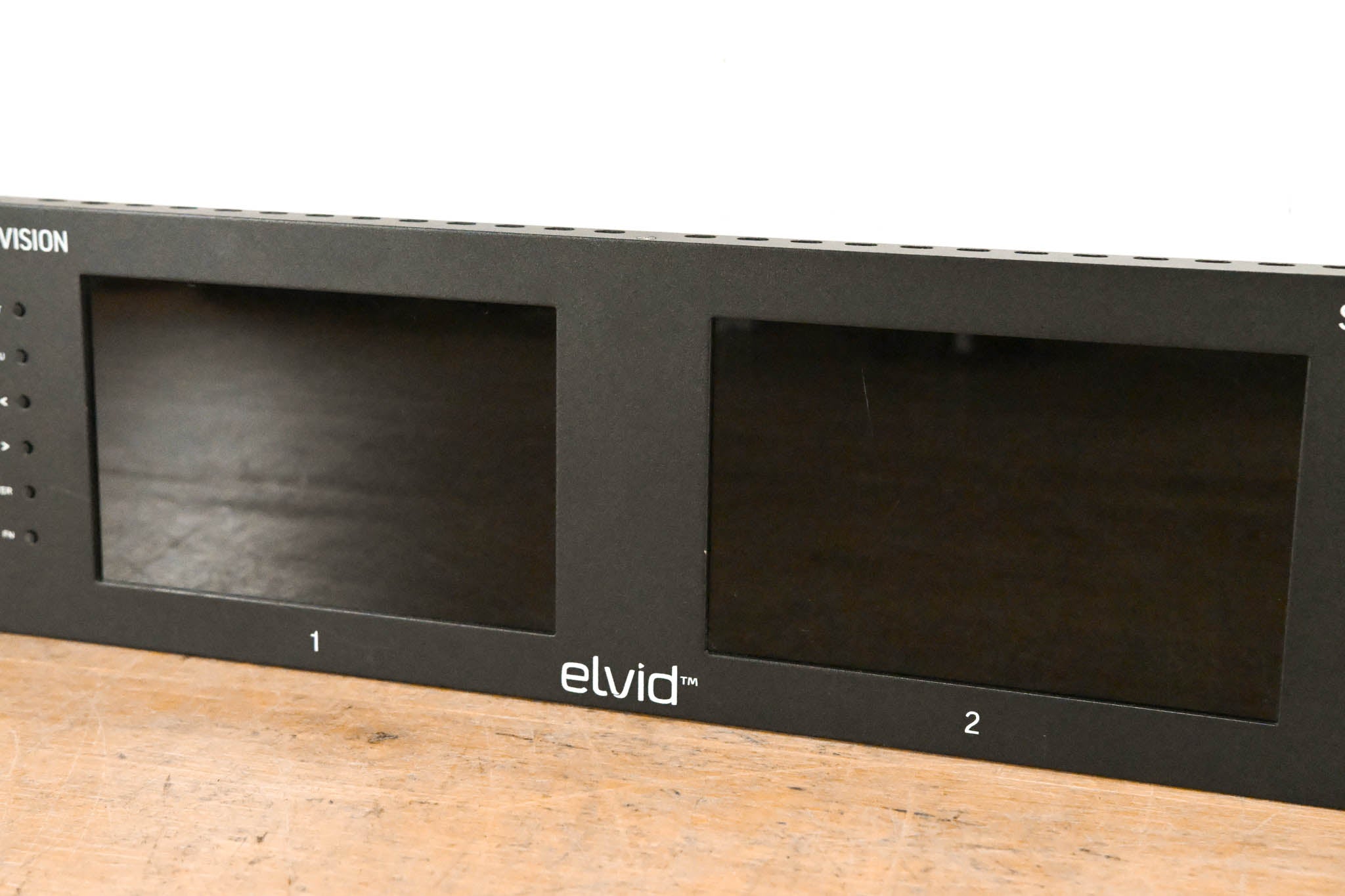 Elvid SRM-7X2-LT StudioVision Dual 7" Monitor Rackmount NO POWER SUPPLY