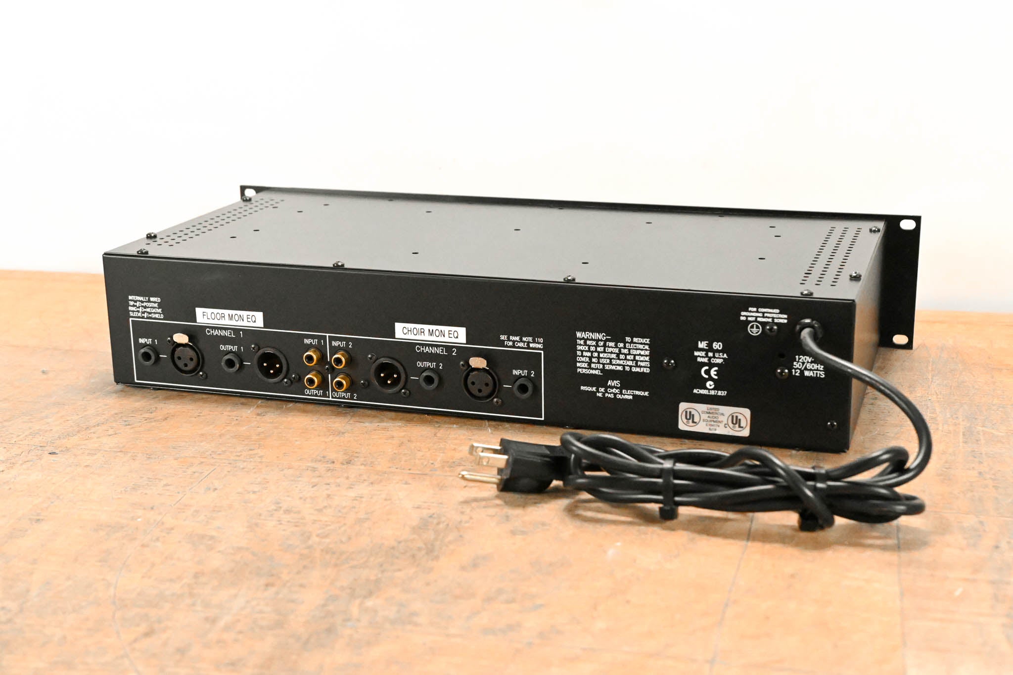 Rane ME 60 Two-Channel 31-Band Graphic Equalizer