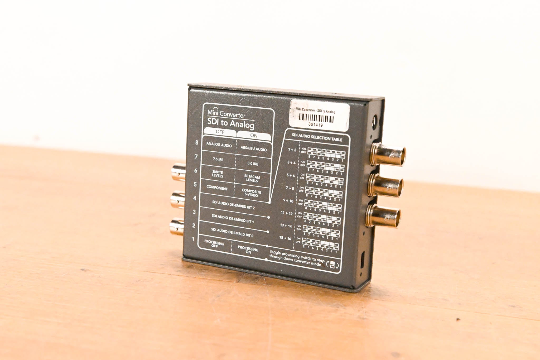 Blackmagic Design Mini Converter SDI to Analog (NO POWER SUPPLY)