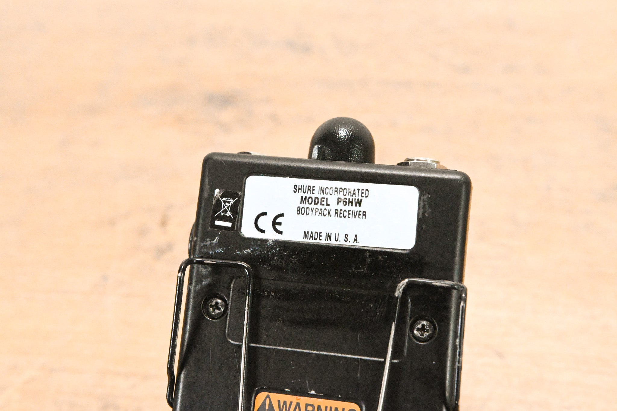 Shure P6HW Wired Bodypack Receiver