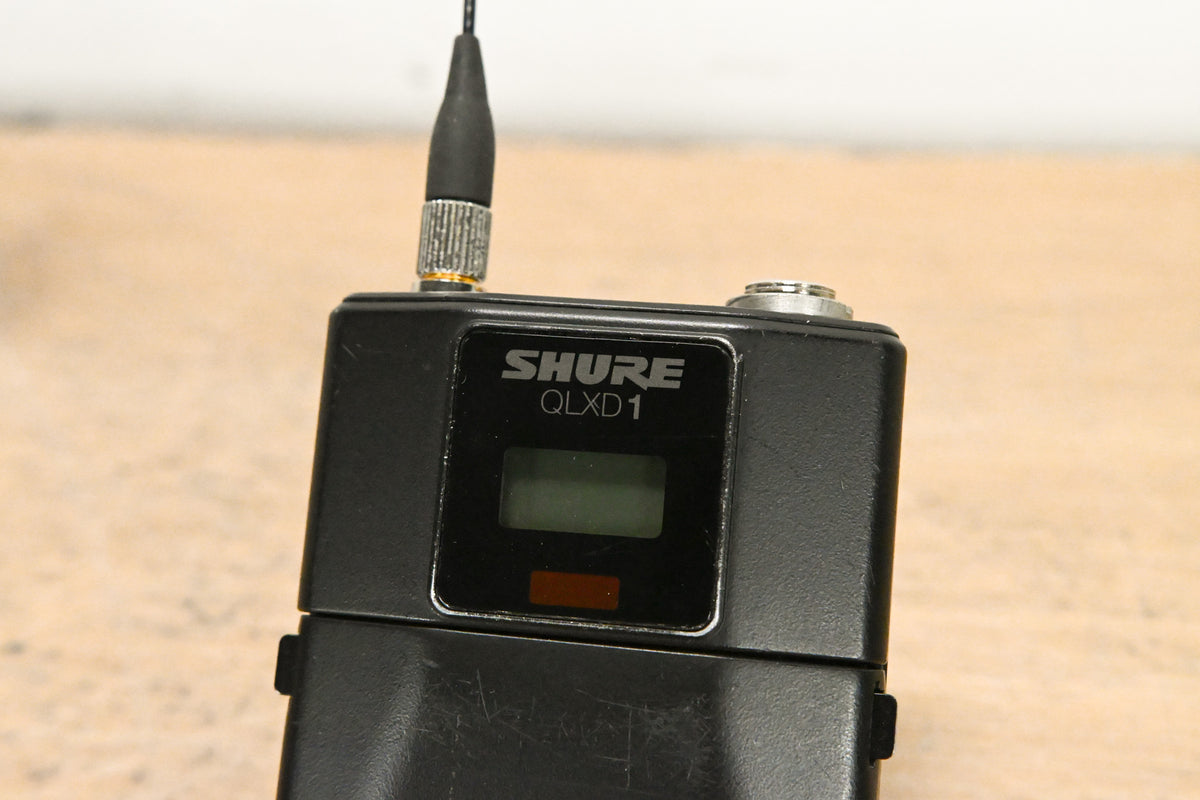 Shure QLXD1 Digital Wireless Bodypack Transmitter G50 Band: 470-534 MHz