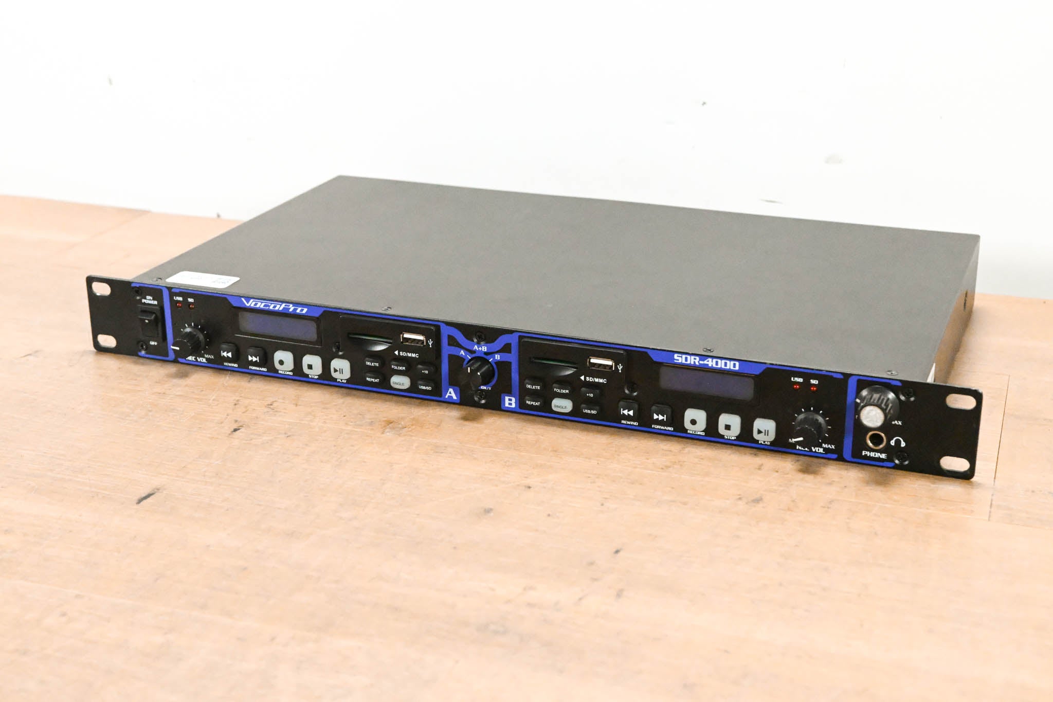 VocoPro SDR-4000 Dual Digital USB/SD Audio Recorder
