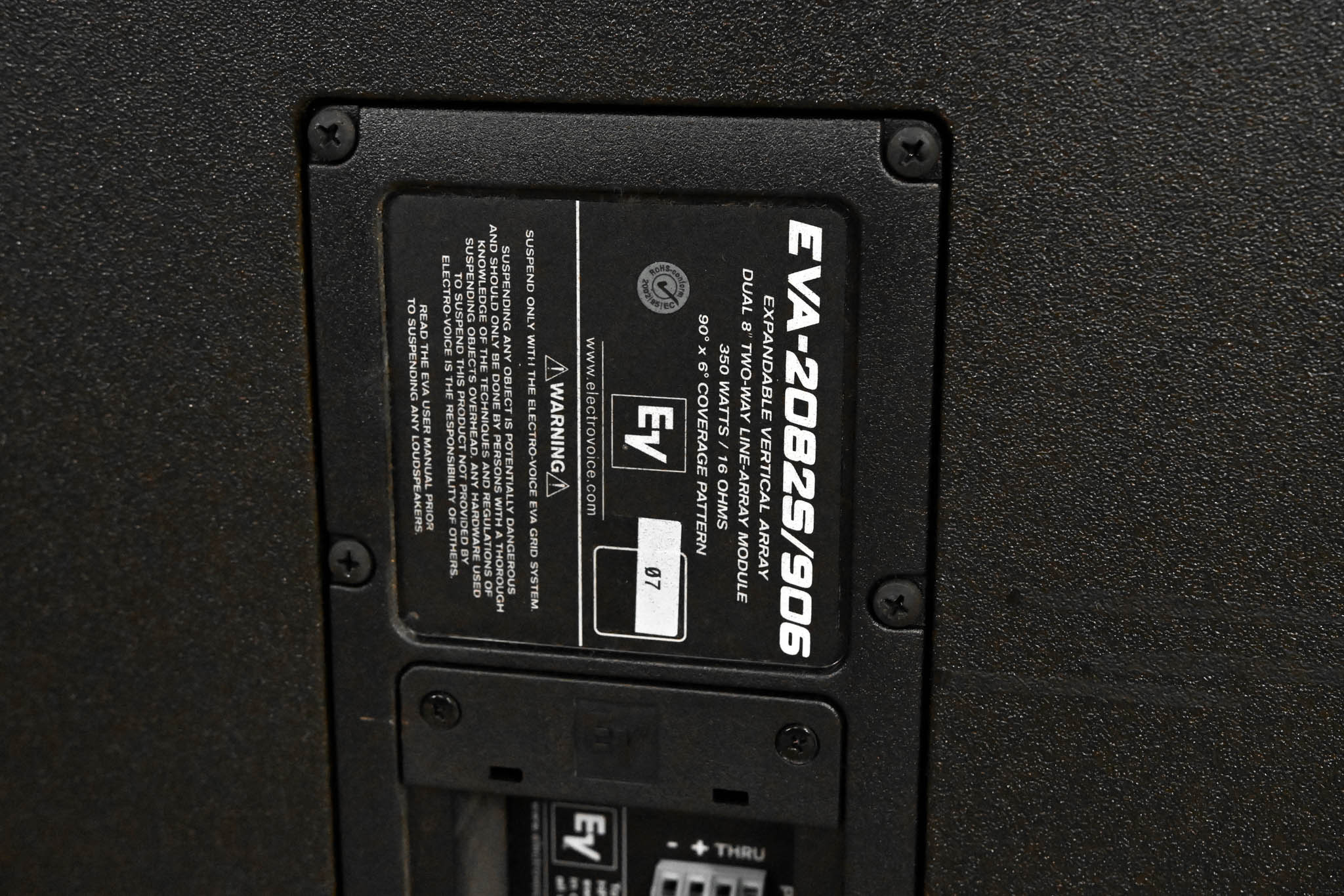 Electro-Voice (EV) EVA-2082S/906 Full-Range Line-Array Speaker (PAIR)
