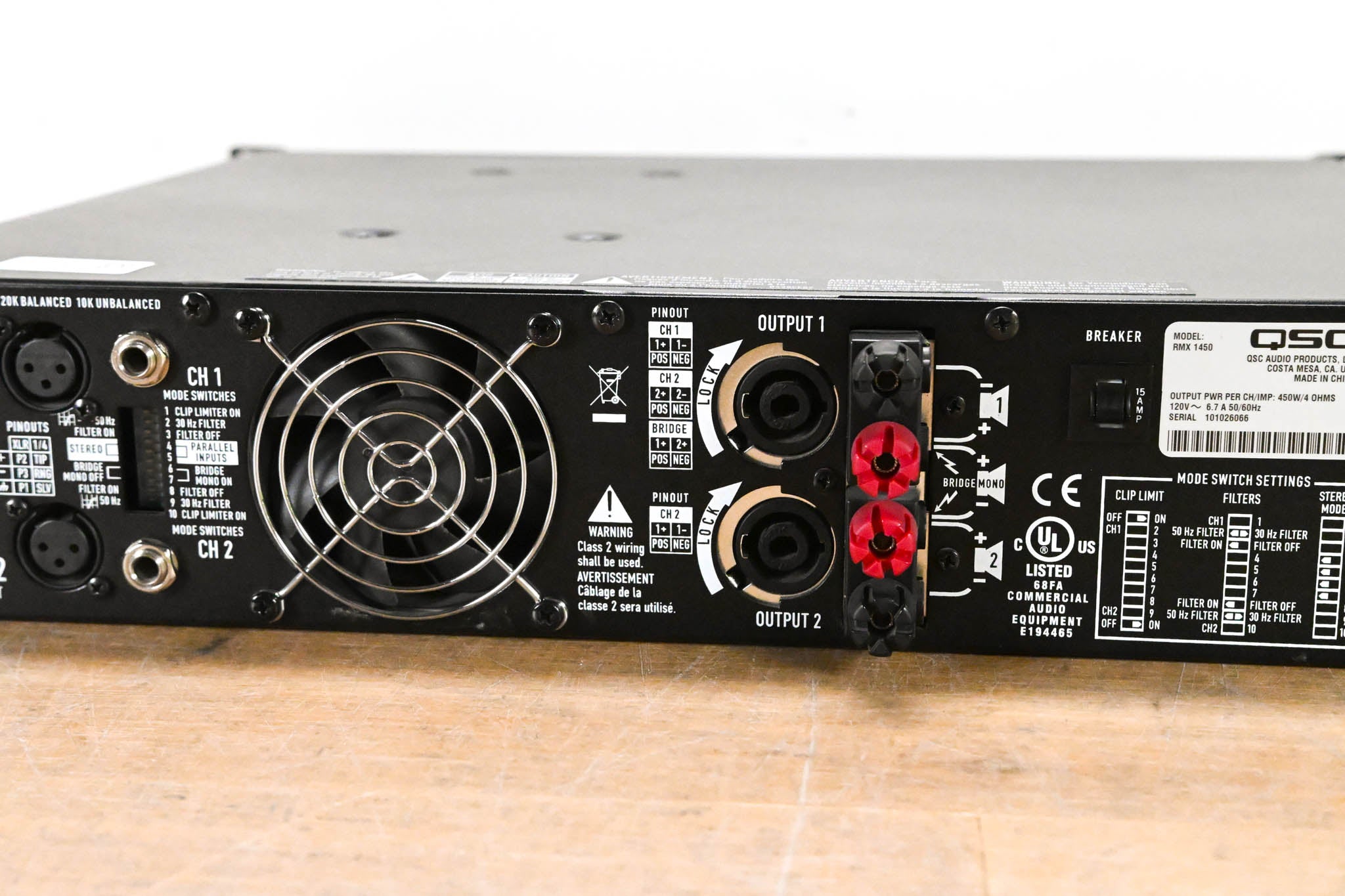 QSC RMX1450 2-Channel Power Amplifier