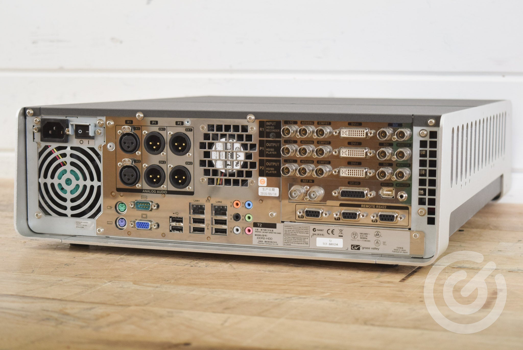 Grass Valley T2 iDDR2-HDD Intelligent Digital Disk Recorder CG00FSV