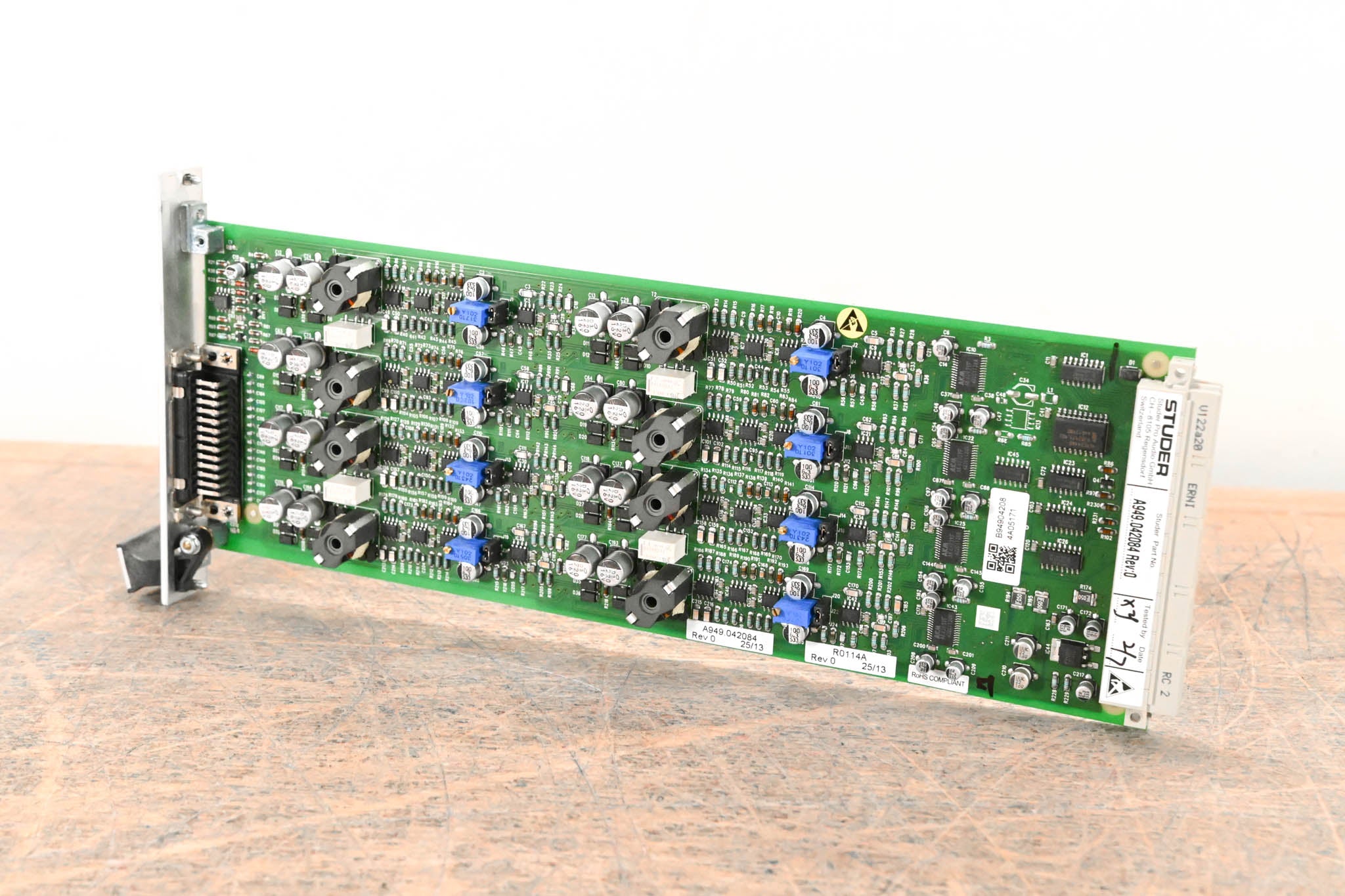 Studer 8-Channel Analog Line Out Card for D21m & D23m Modular I/O System