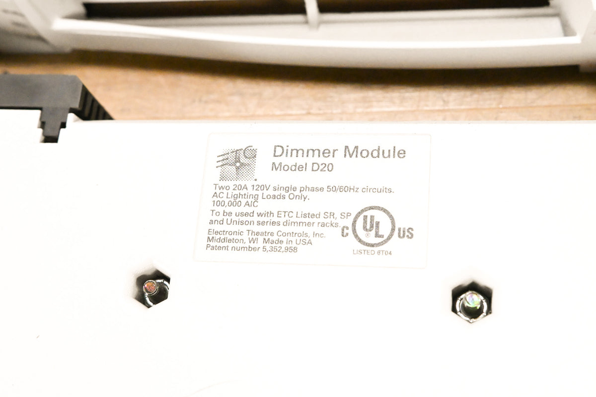 ETC D20 Dual 20A Dimmer Module (Pack of 4)
