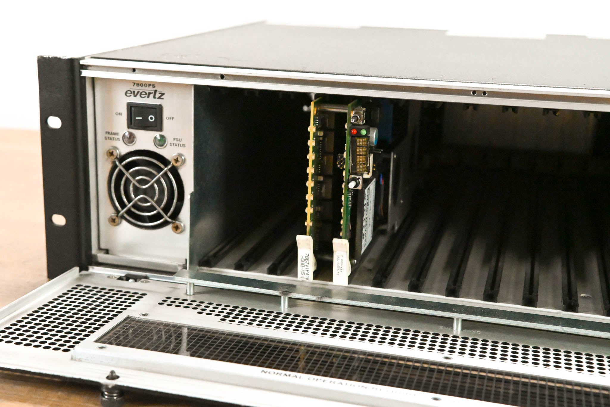 Evertz 7800FR 3RU Rackmount MultiFrame with Cards