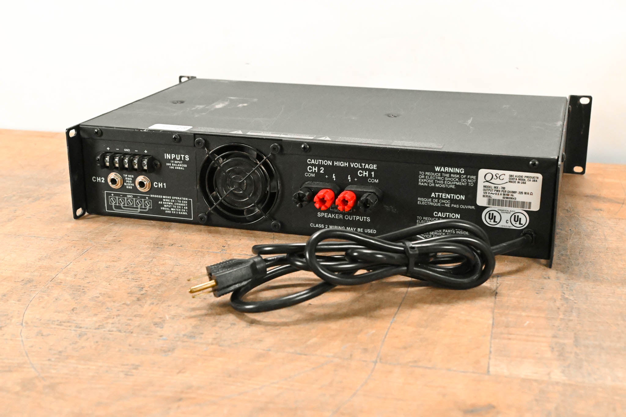 QSC MX 700 2-Channel Power Amplifier