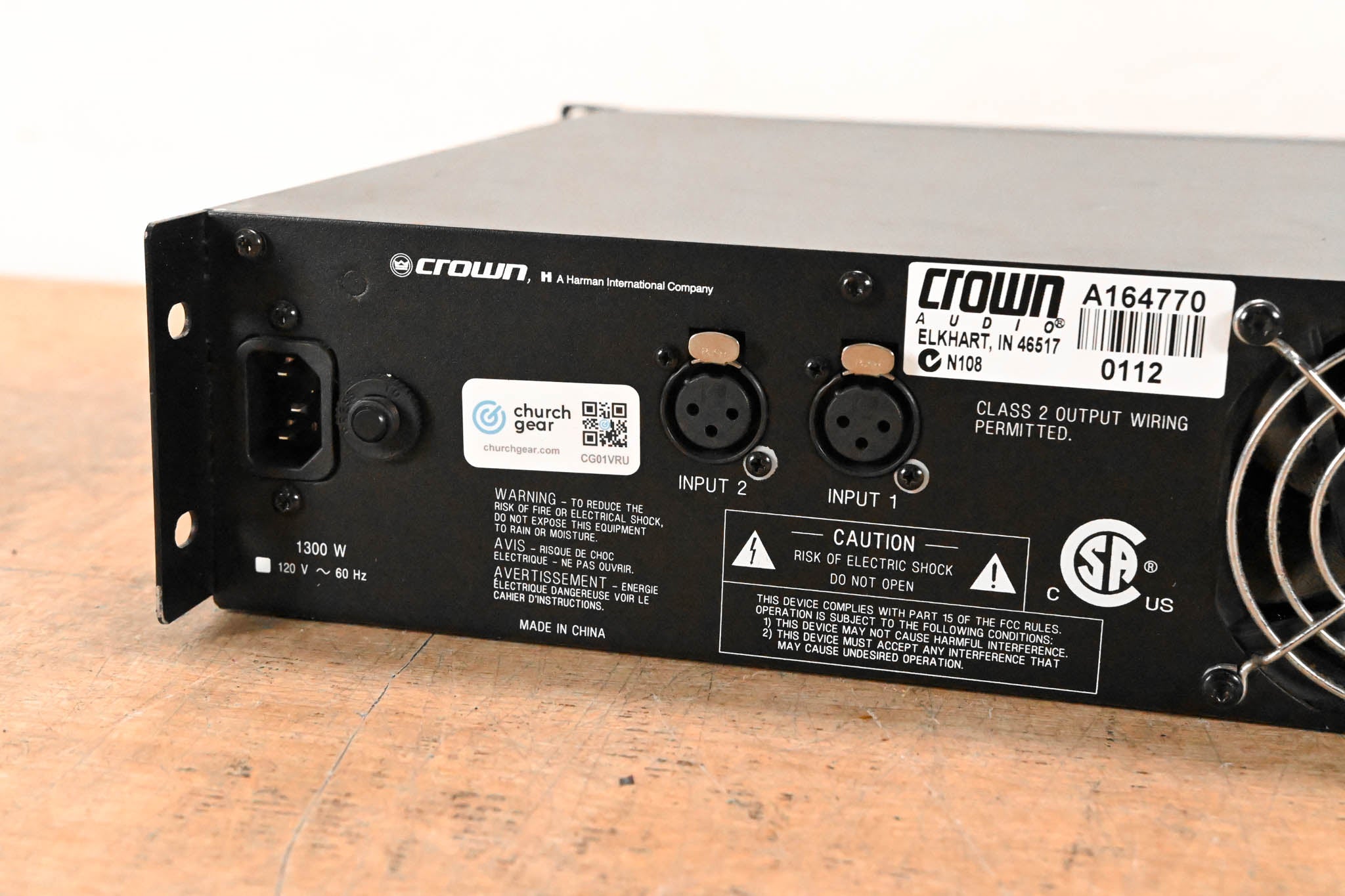 Crown XLS 402 2-Channel Power Amplifier