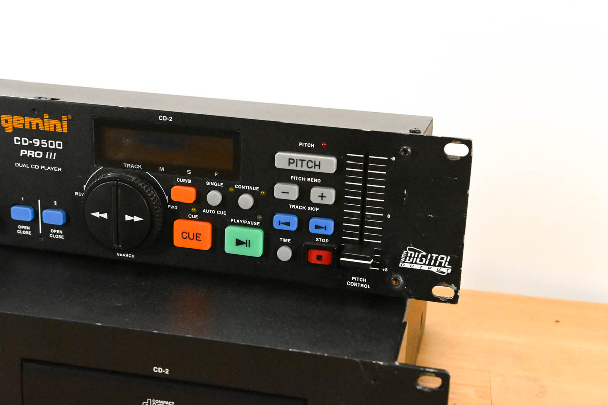 Gemini CD-9500 Pro III Dual CD Player with Controller