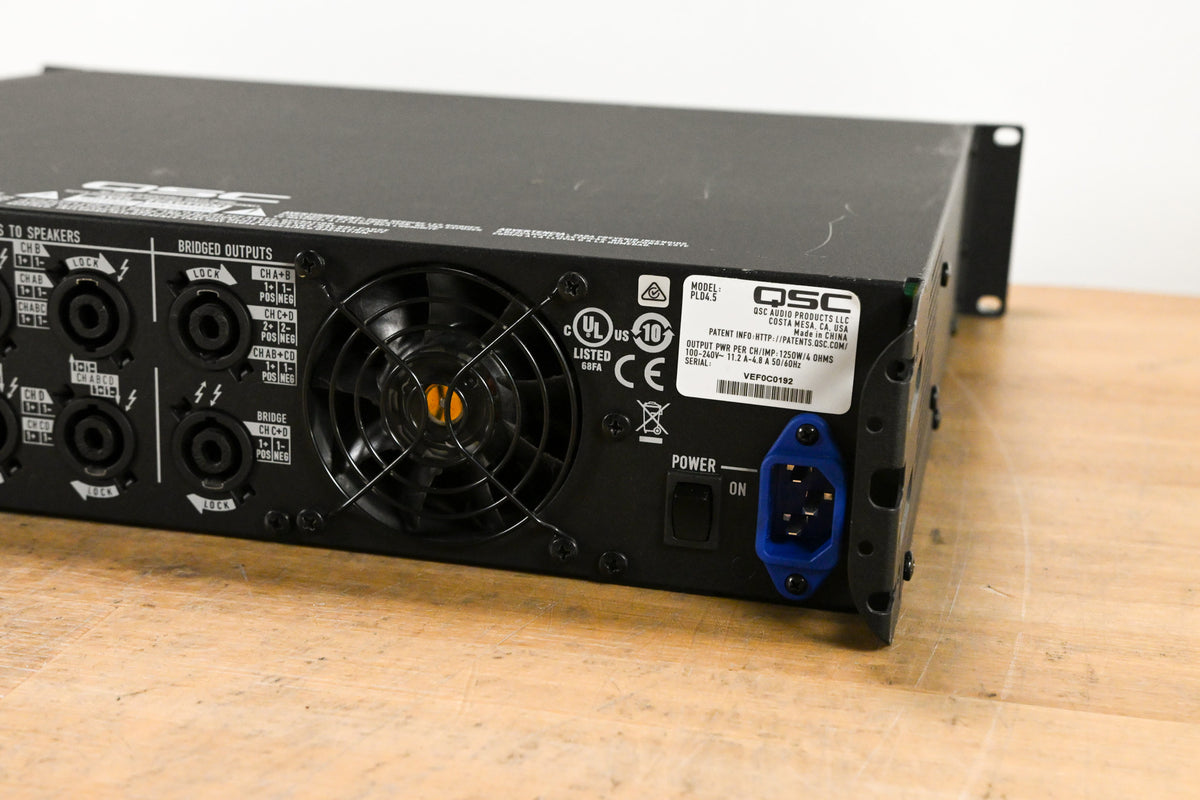 QSC PLD4.5 Four-Channel Power Amplifier with DSP