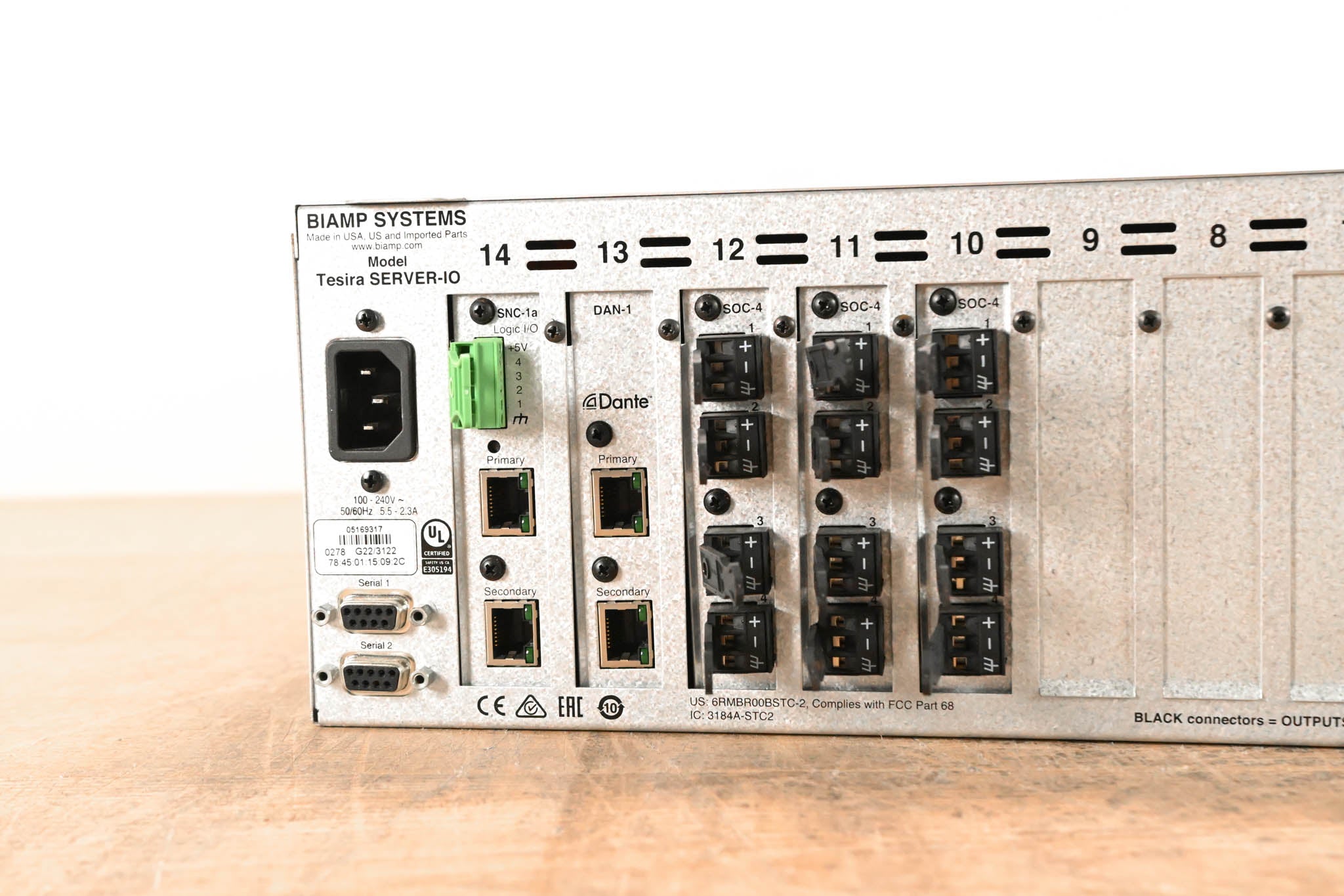 Biamp Tesira SERVER-IO Digital Audio Network Server