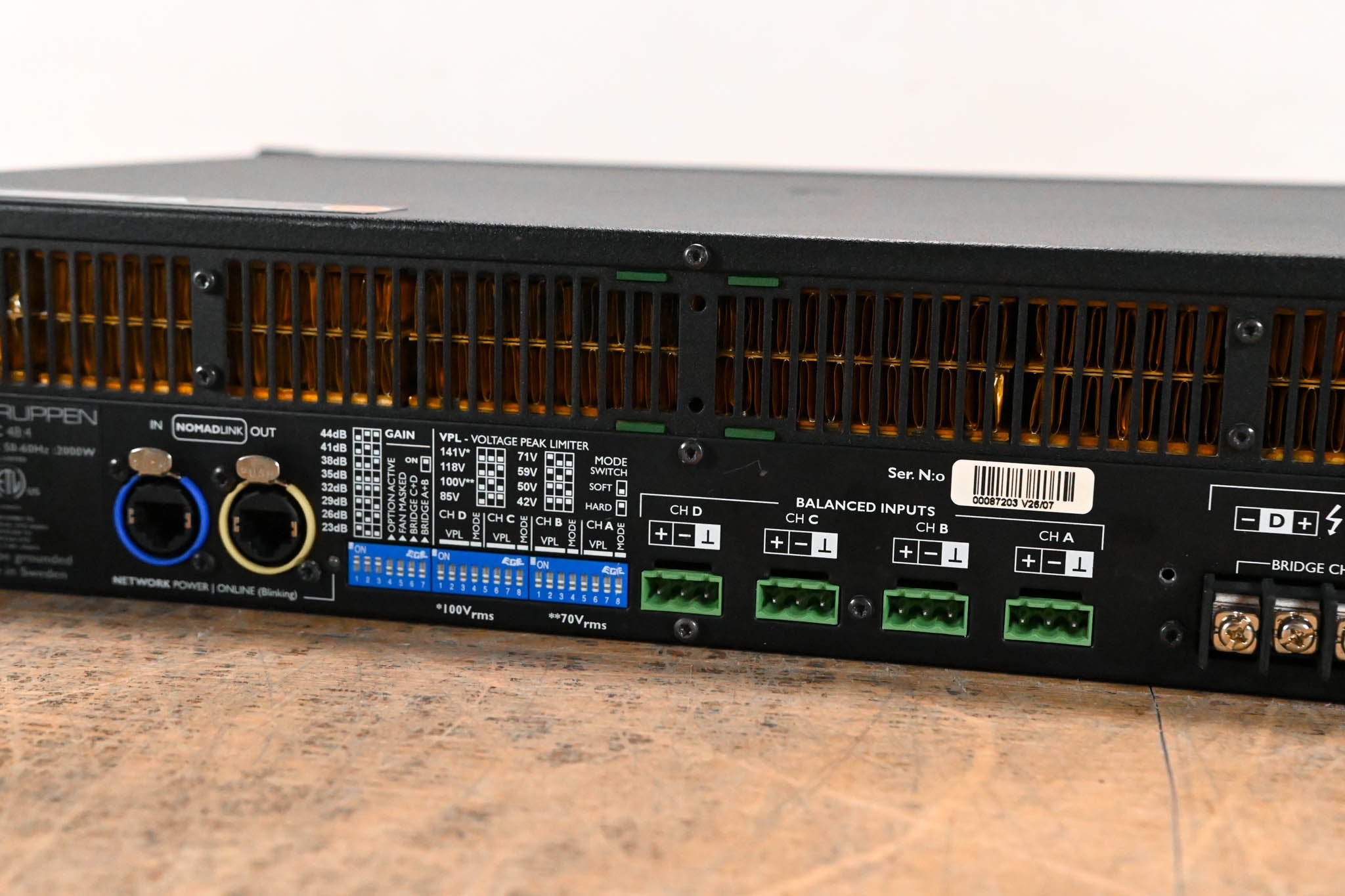 Lab Gruppen C 48:4 4800W 4-Channel Power Amplifier