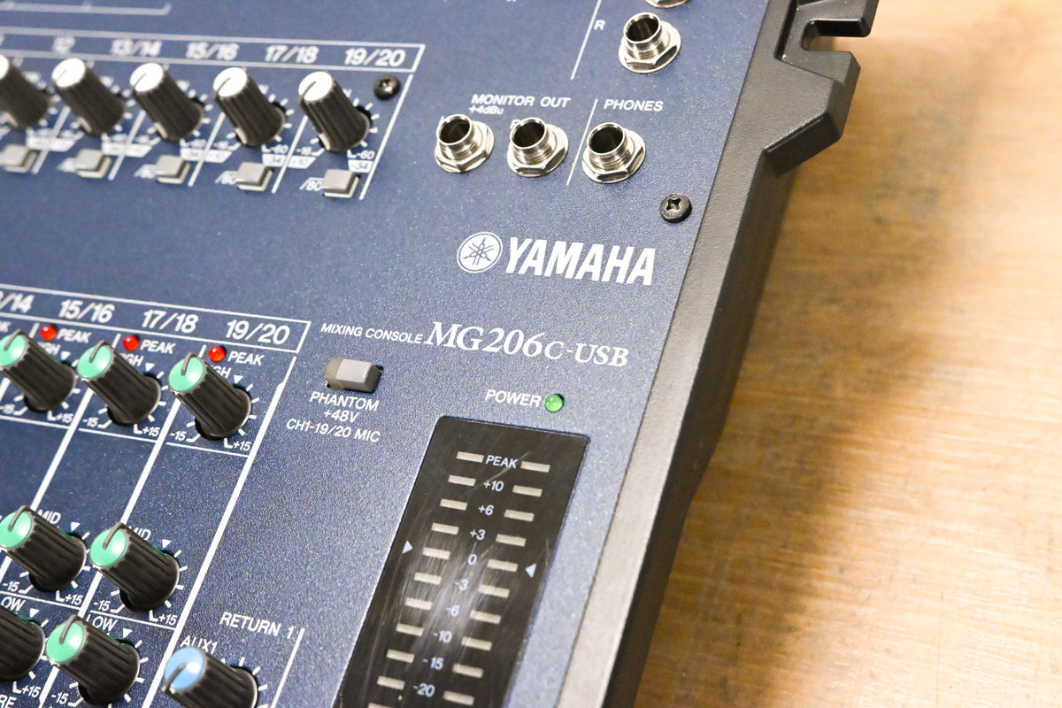 Yamaha MG206C-USB 20-Channel 6-Bus Mixer w/ USB Connectivity (NO PSU)