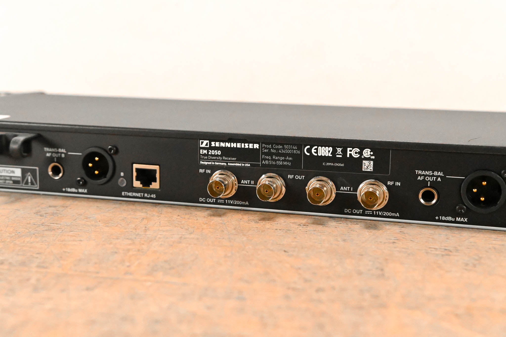 Sennheiser EM 2050 Dual-Channel Wireless Receiver Aw Range: 516-558 MHz