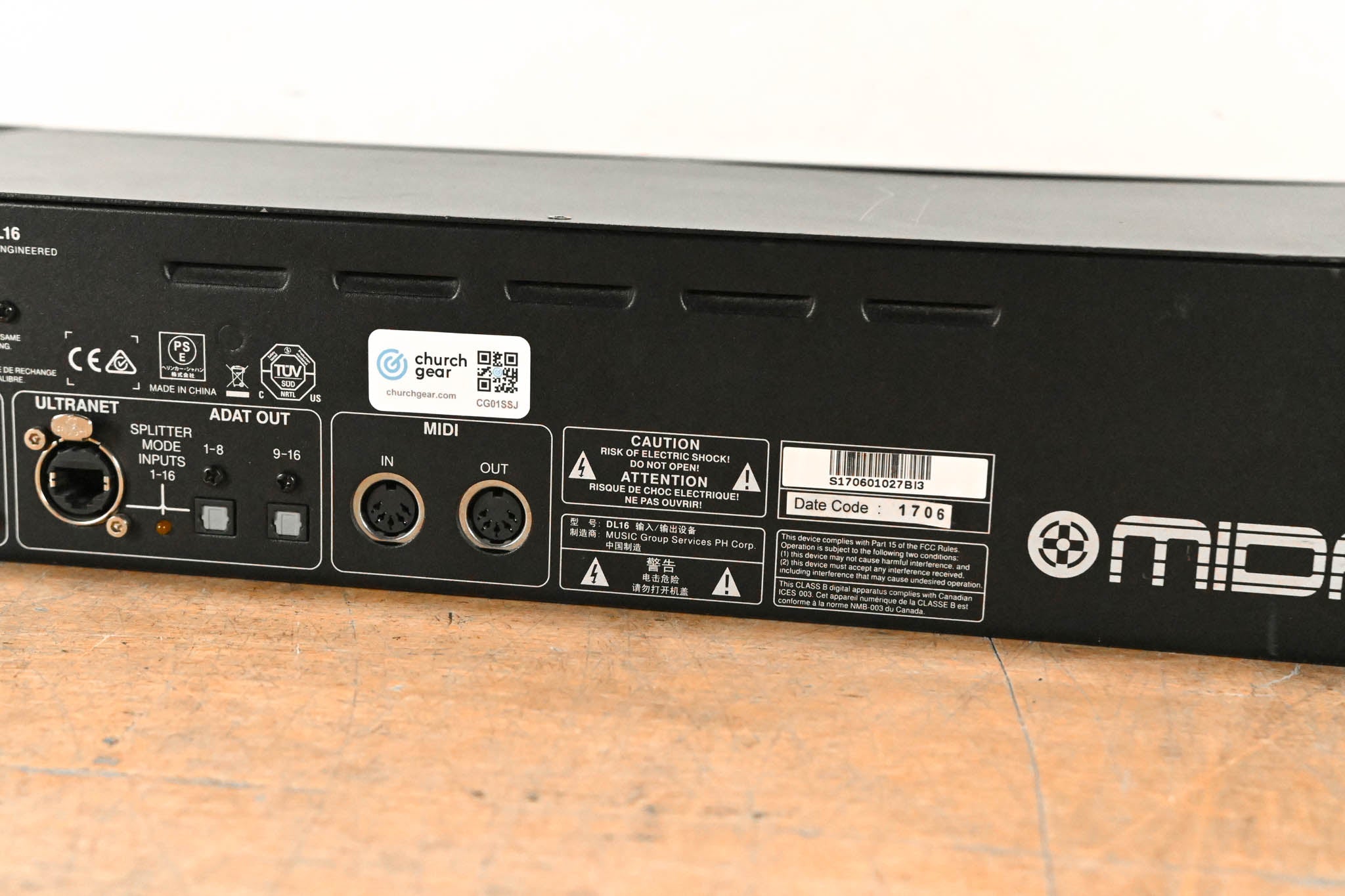 Midas DL16 16-Input, 8-Output Stage Box