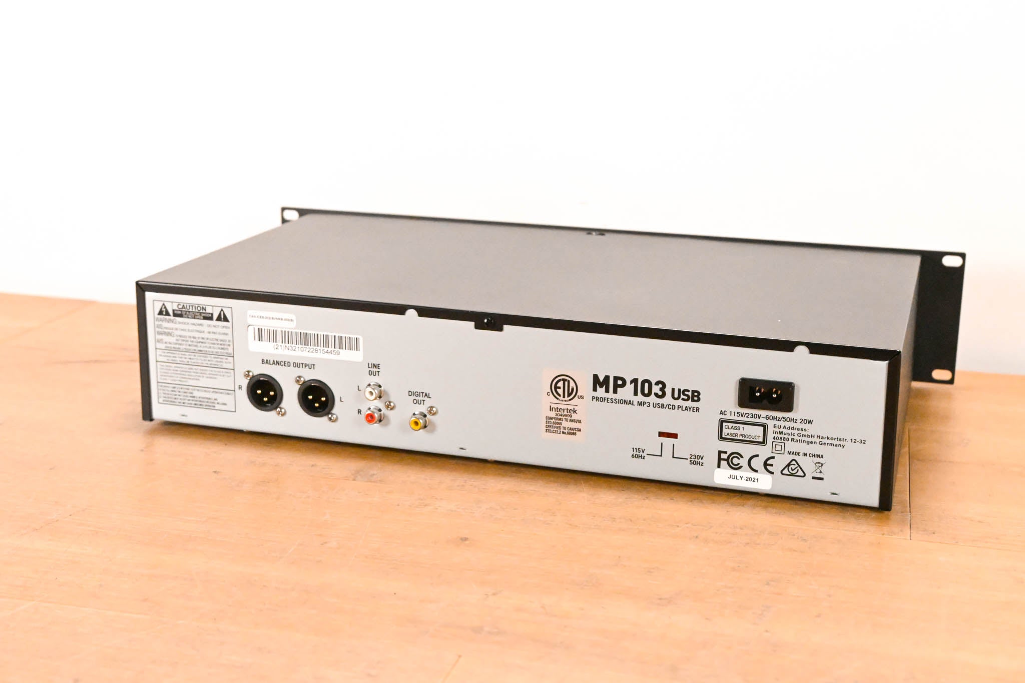 Numark MP103USB Professional MP3 USB/CD Player