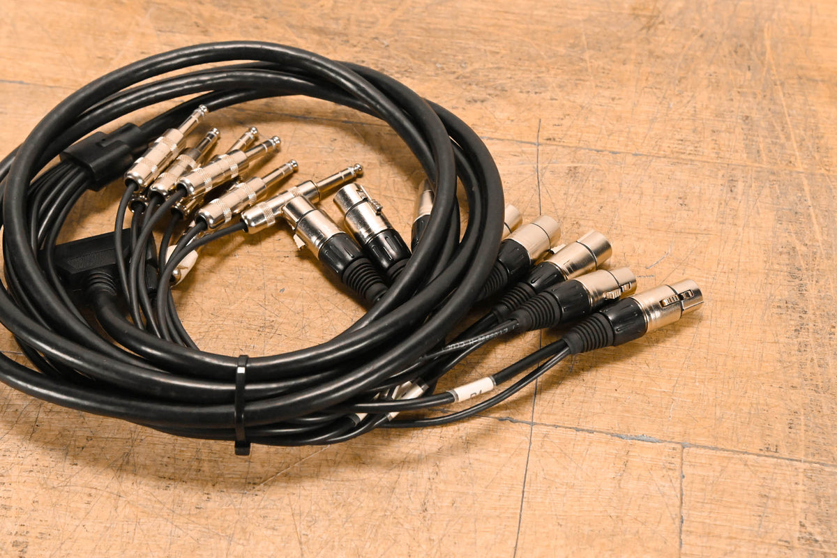 Unbranded DB25 Male to (8x)XLRF and (8x)TRS Cable - 10ft
