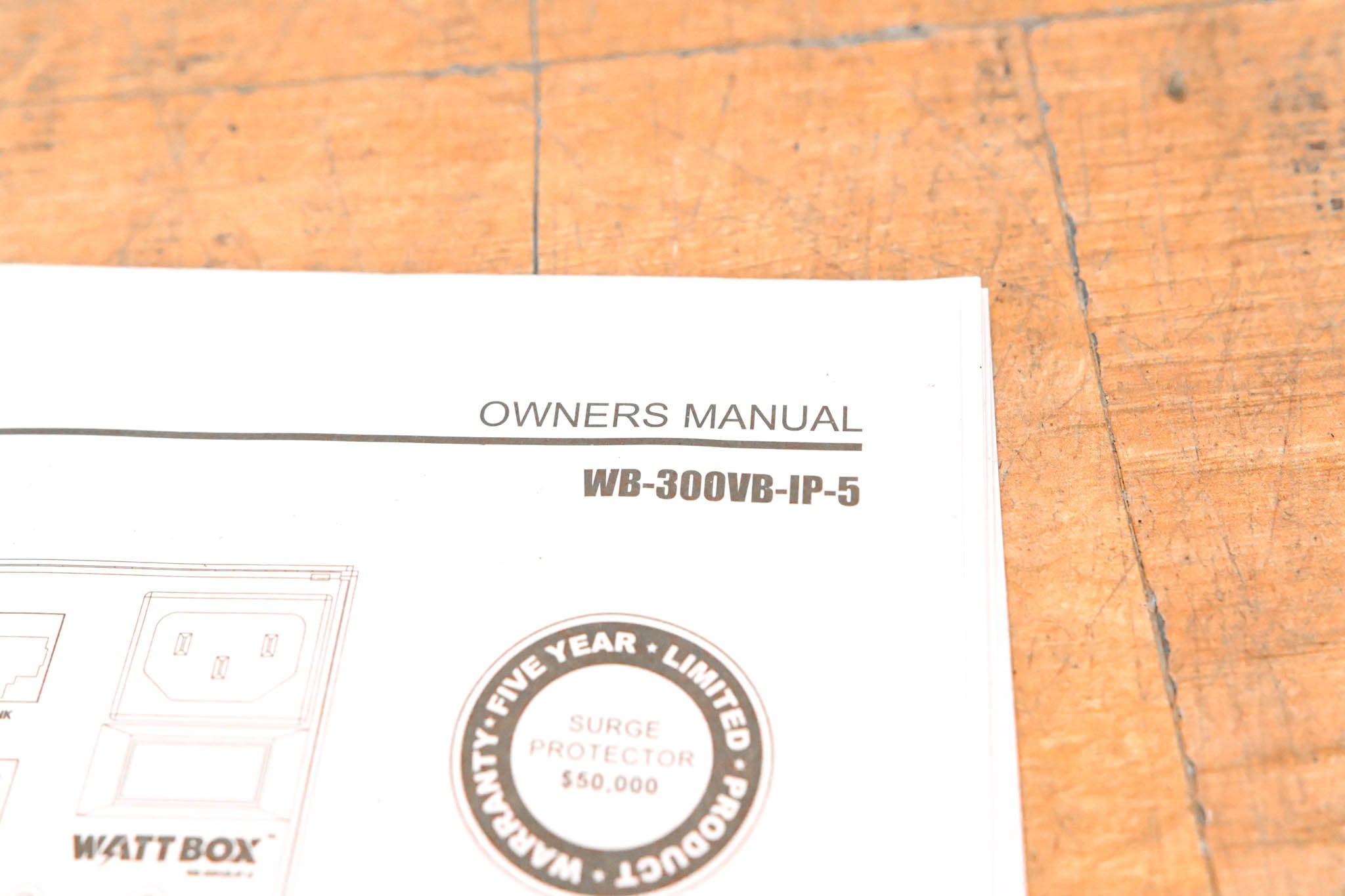 WattBox WB-300VB-IP-5 IP Power Conditioner WB357 - 5 Outlets